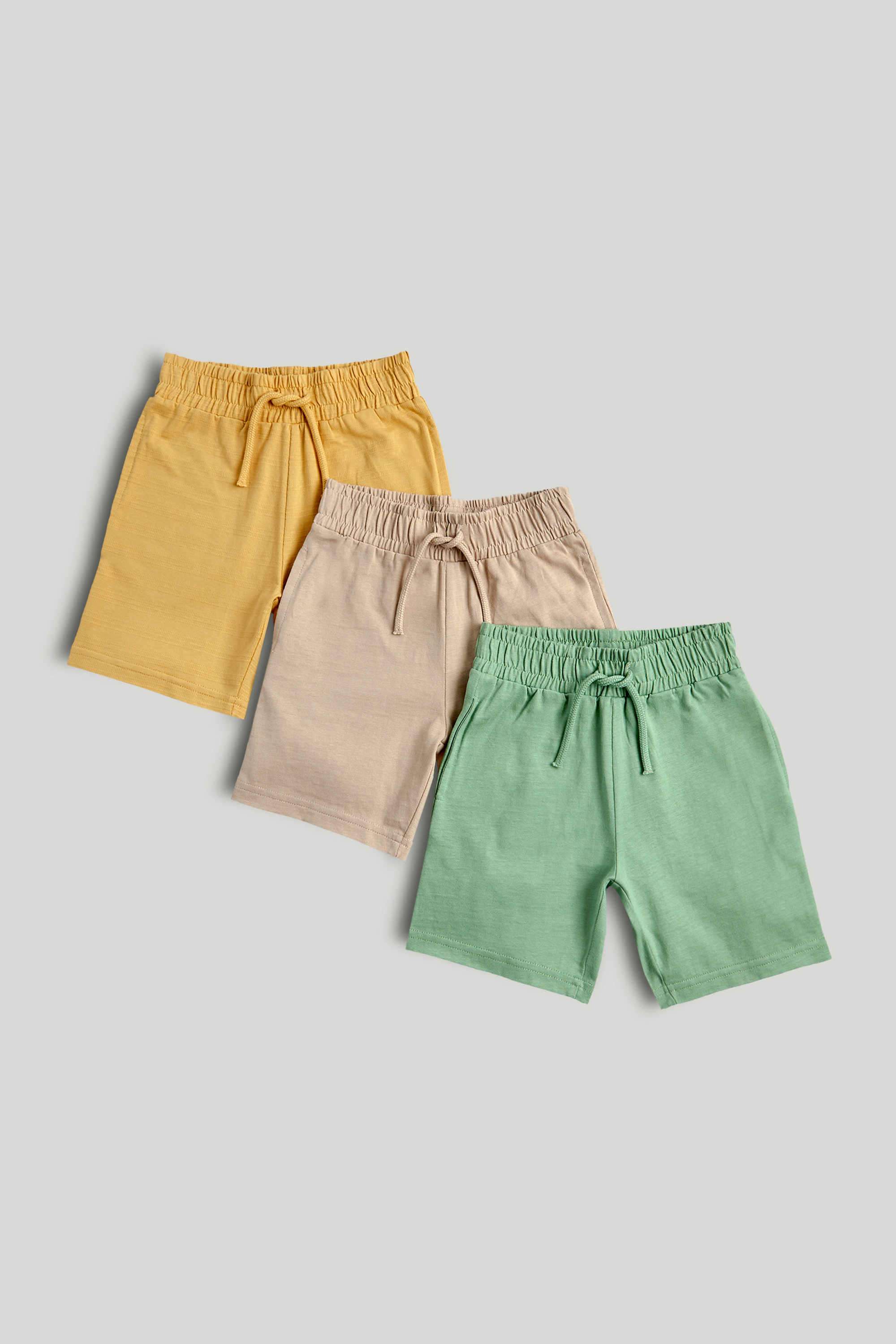 Mini-Boys-Home-Grown-Shorts---Pack-Of-3---Multi