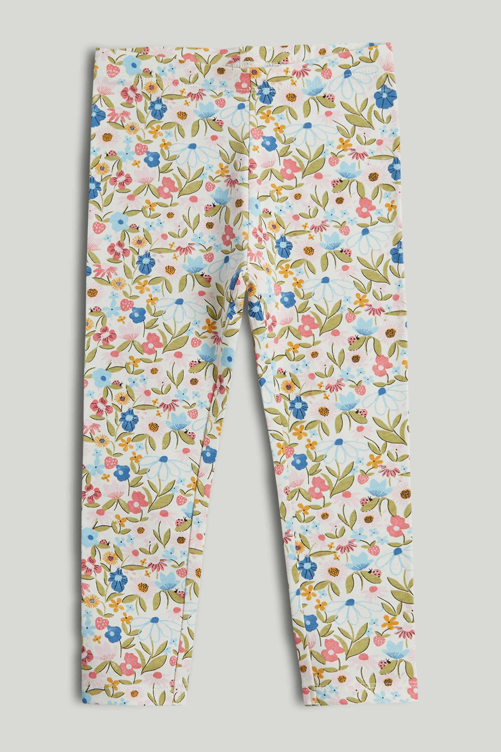 Mini-Girls-Strawberry-Fields-Printed-Leggings---Pack-Of-3---Multi