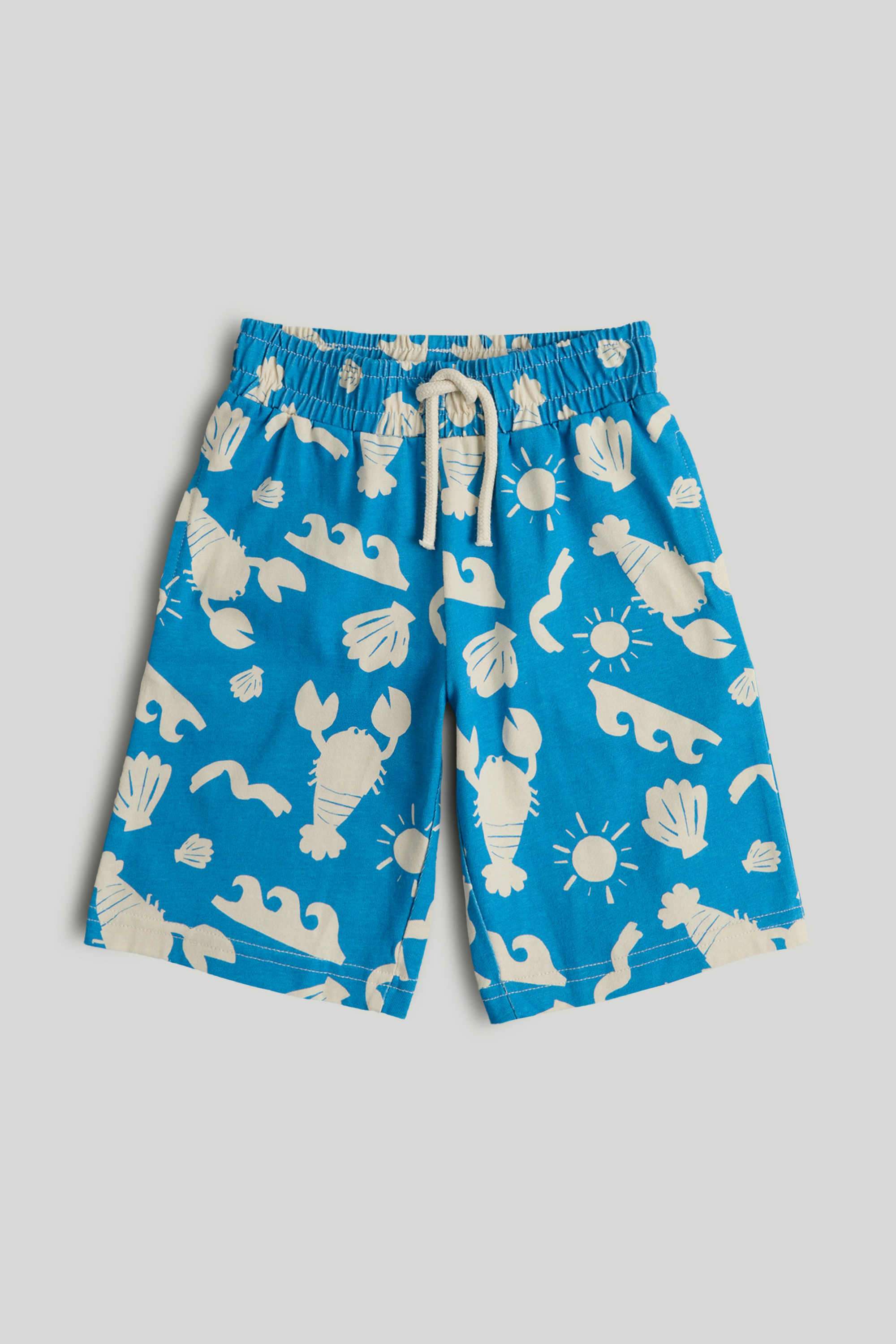 Mini-Boys-Lobster-Pot-Printed-Shorts---Pack-Of-3---Multi