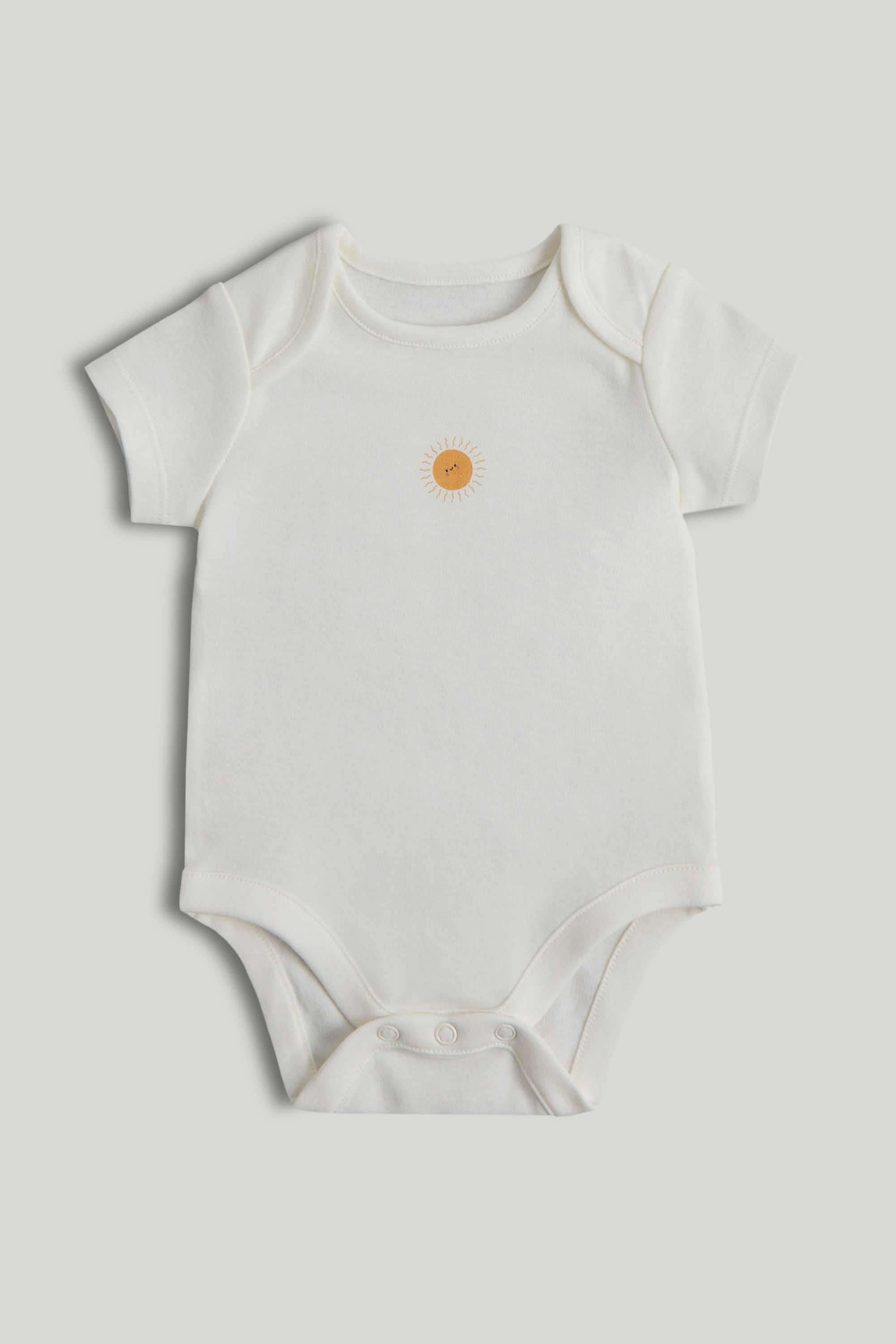 Baby-Unisex-Short-Sleeves-Bodysuit---Pack-Of-5---Multi