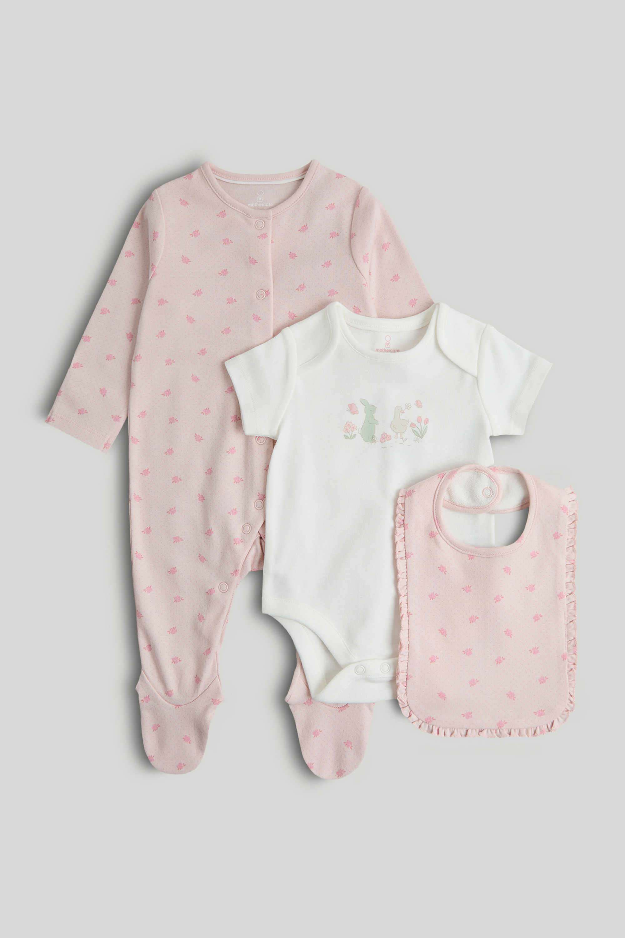 My-First-Girls-Little-Goose-Classic-My-First-Pink-3-Piece-Outfit---Light-Pink