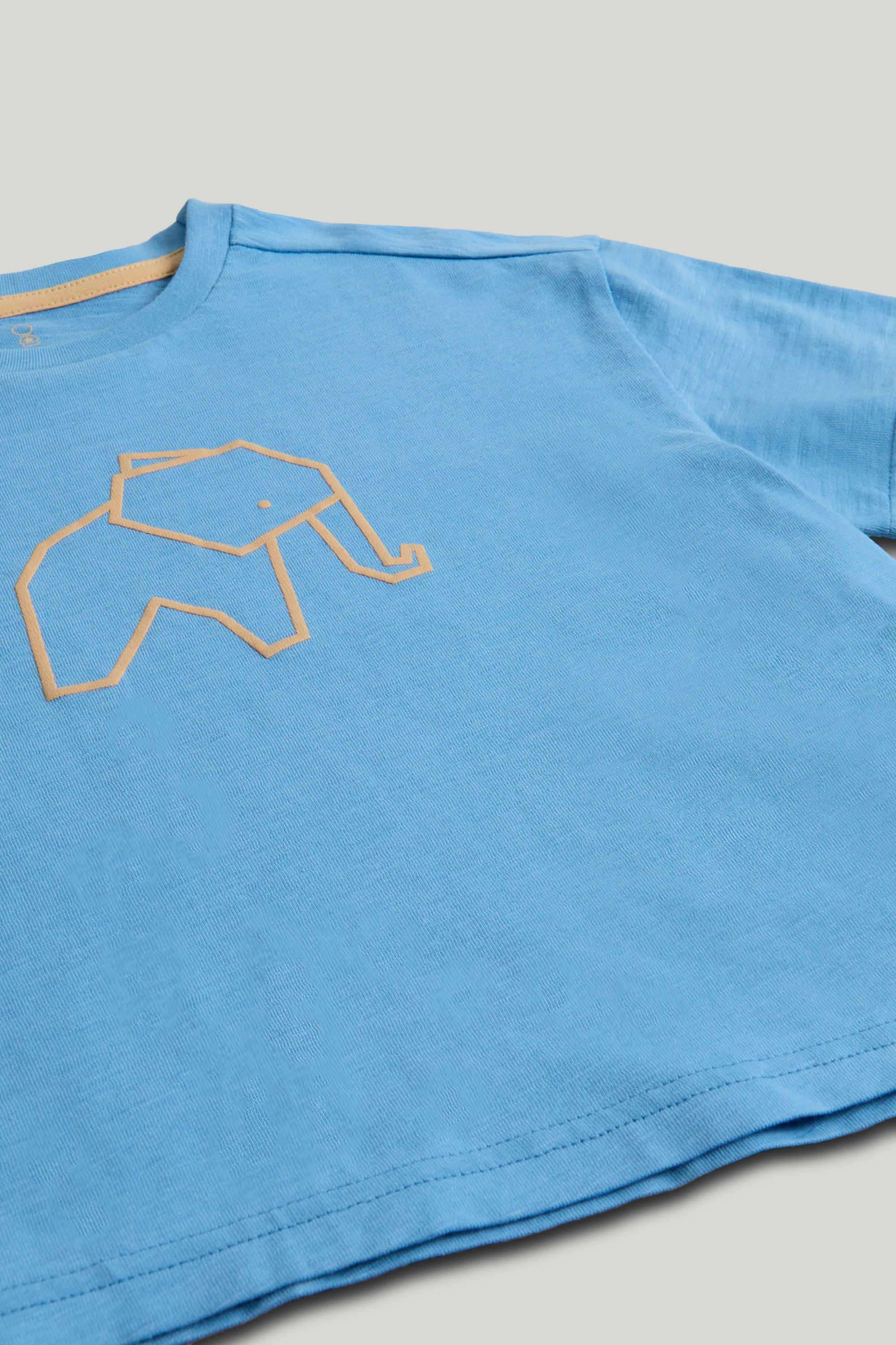 Mini-Boys-Origami-Play-Elephant-T-Shirt-And-Trousers-Outfit---Brights-Multi