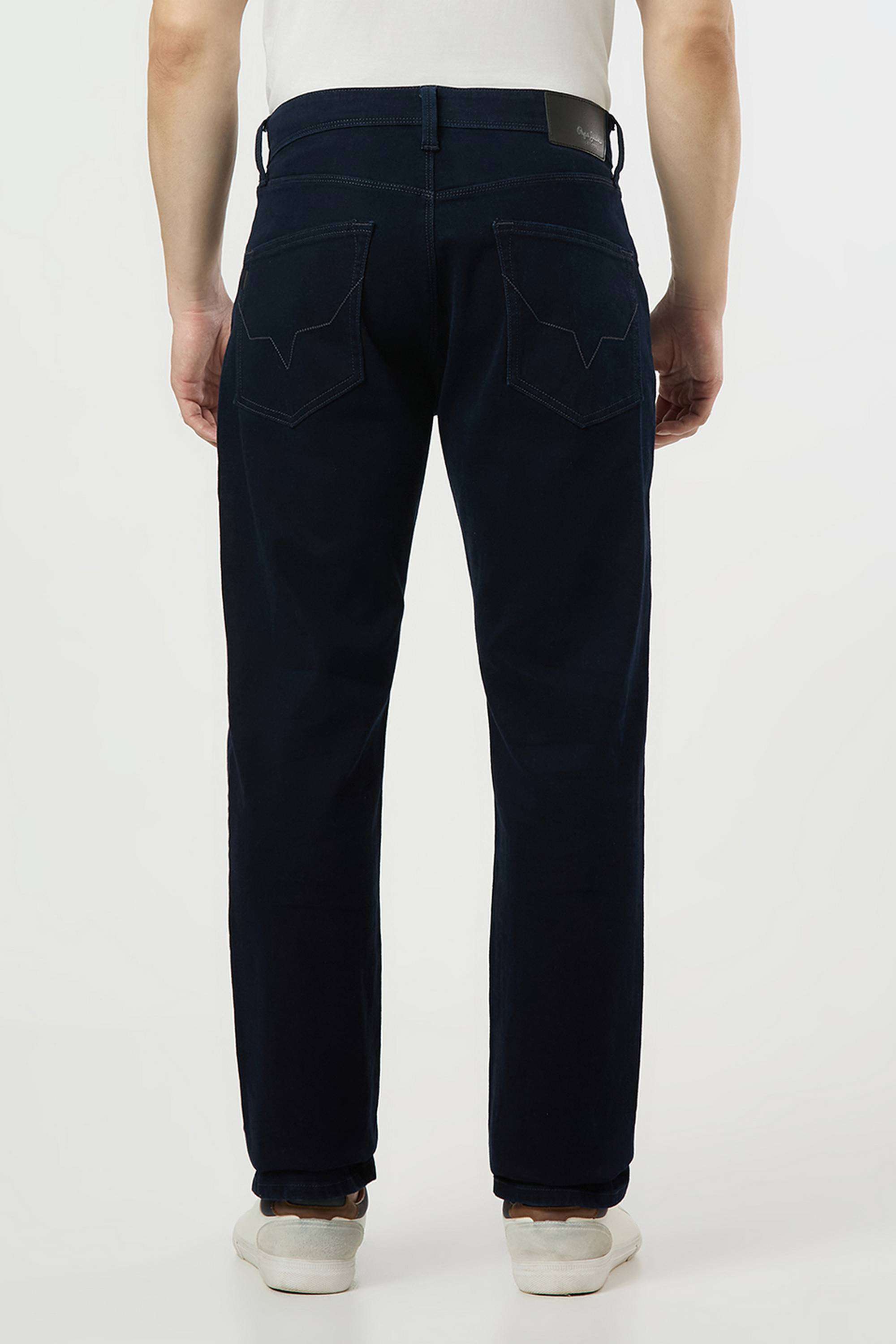 Solid-Poly-Cotton-Straight-Fit-Men-s-Jeans