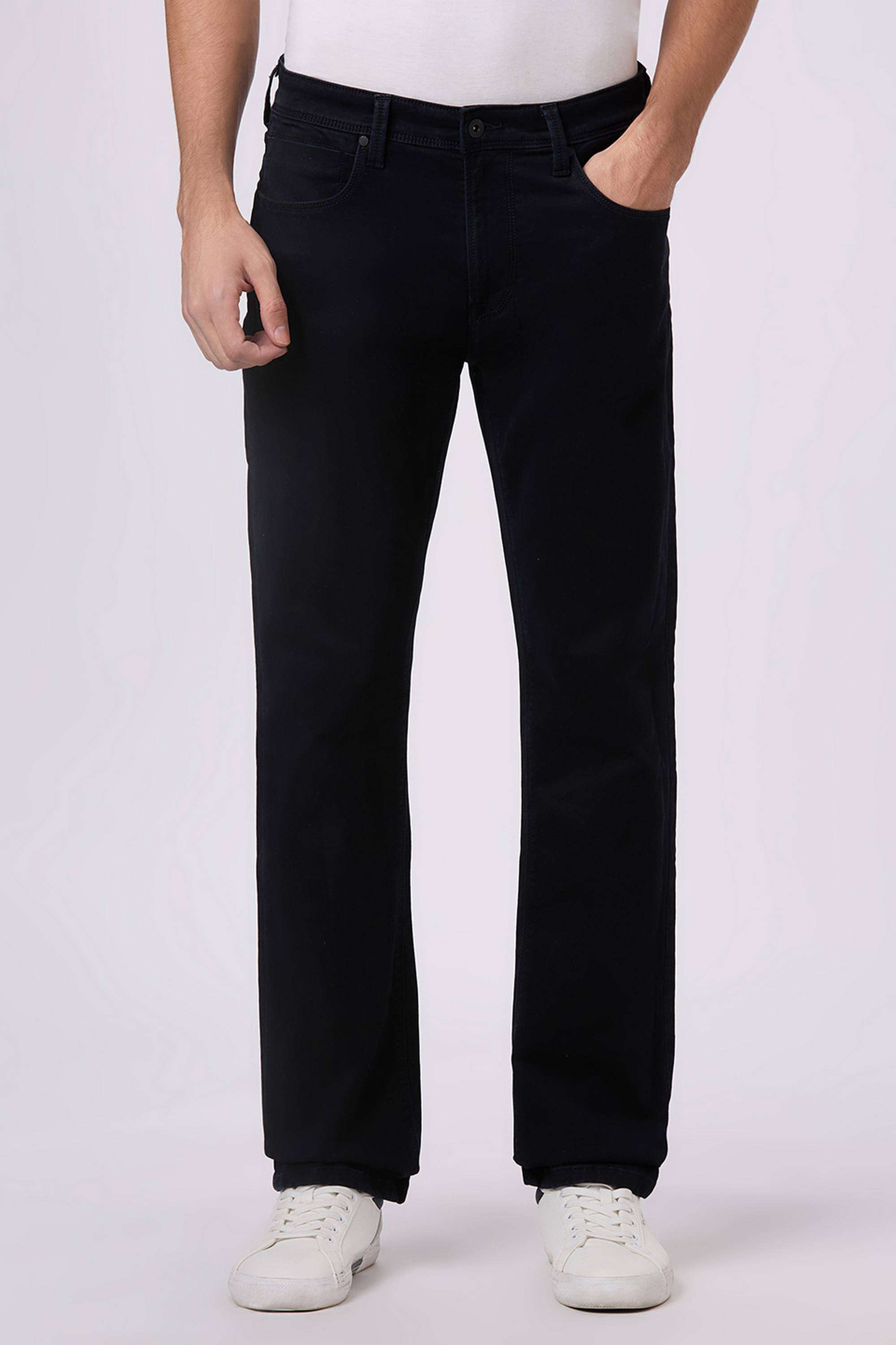 Solid-Cotton-Blend-Slim-Fit-Men-s-Jeans