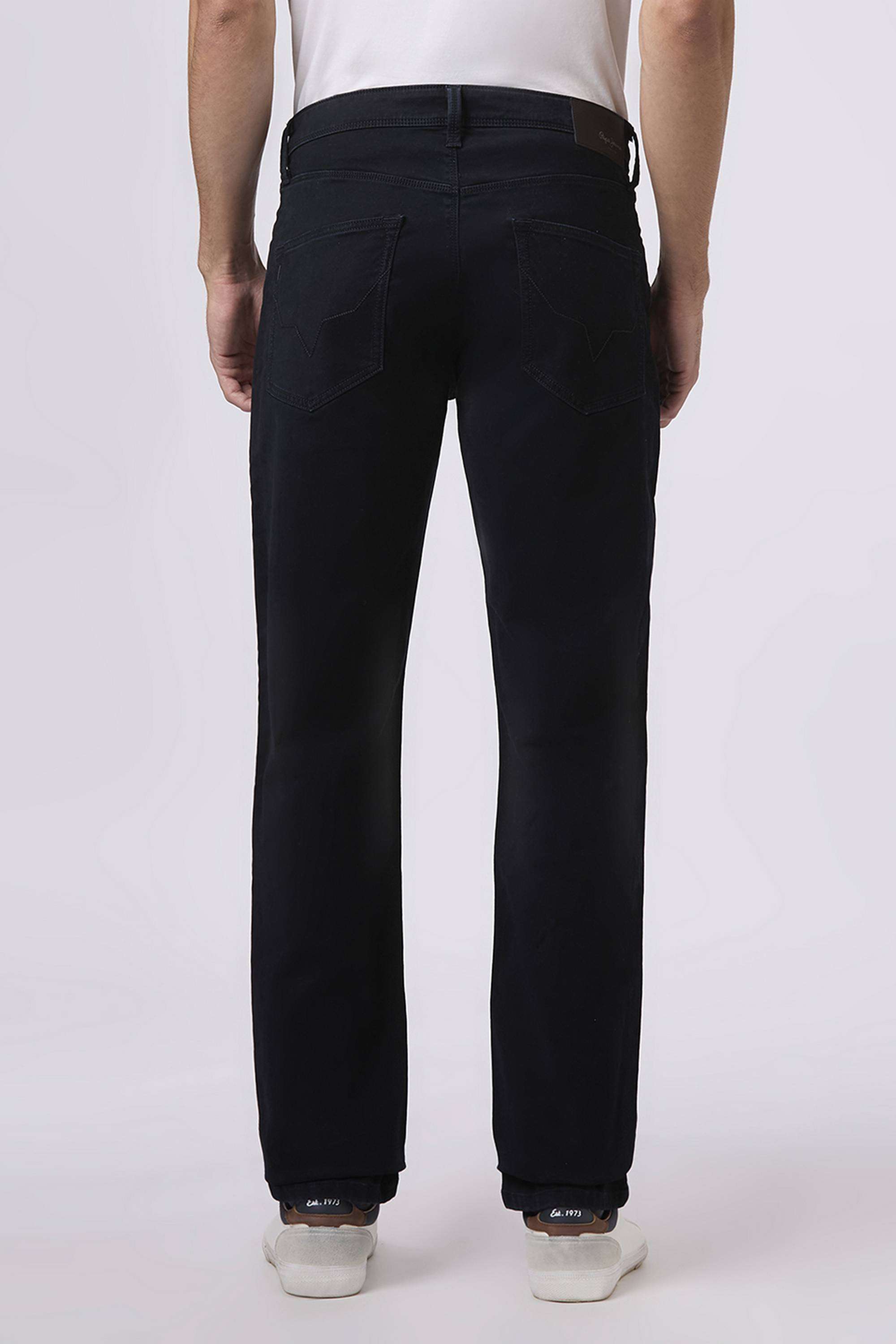 Solid-Cotton-Blend-Slim-Fit-Men-s-Jeans