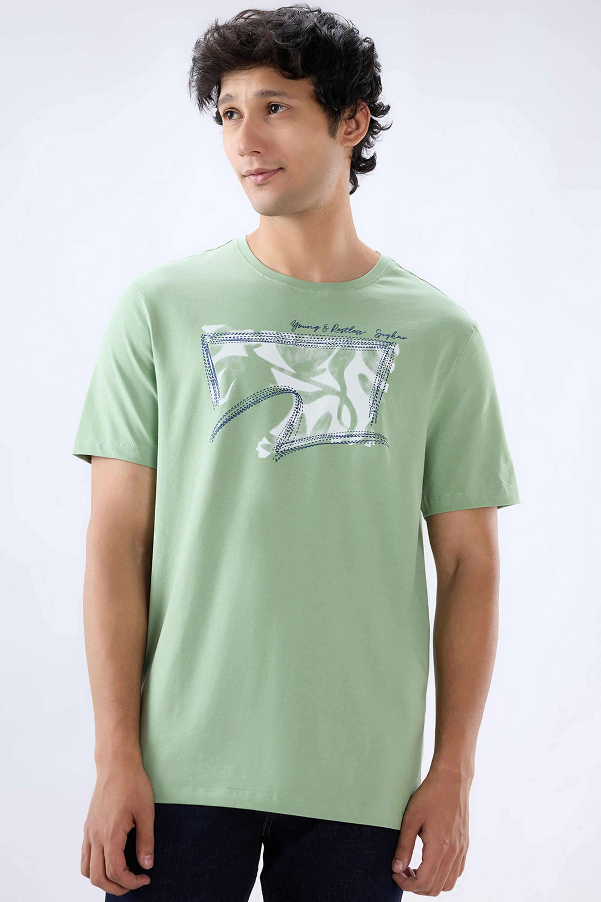 Solid-Cotton-Slim-Fit-Men-s-T-Shirt