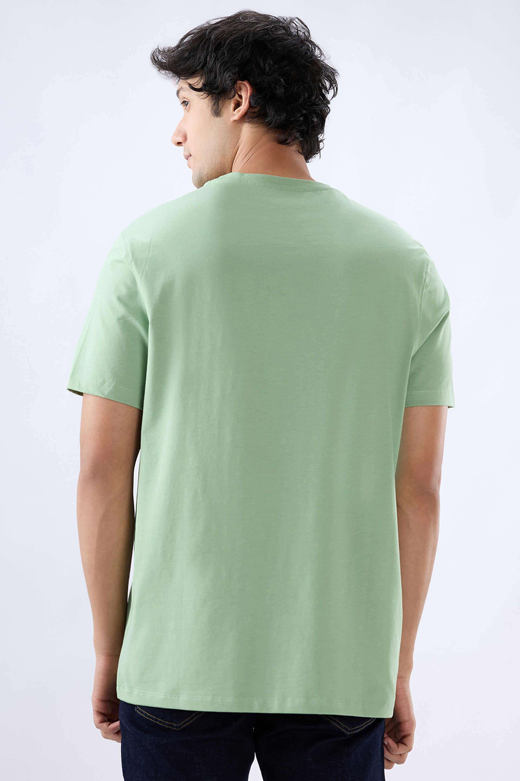 Solid-Cotton-Slim-Fit-Men-s-T-Shirt