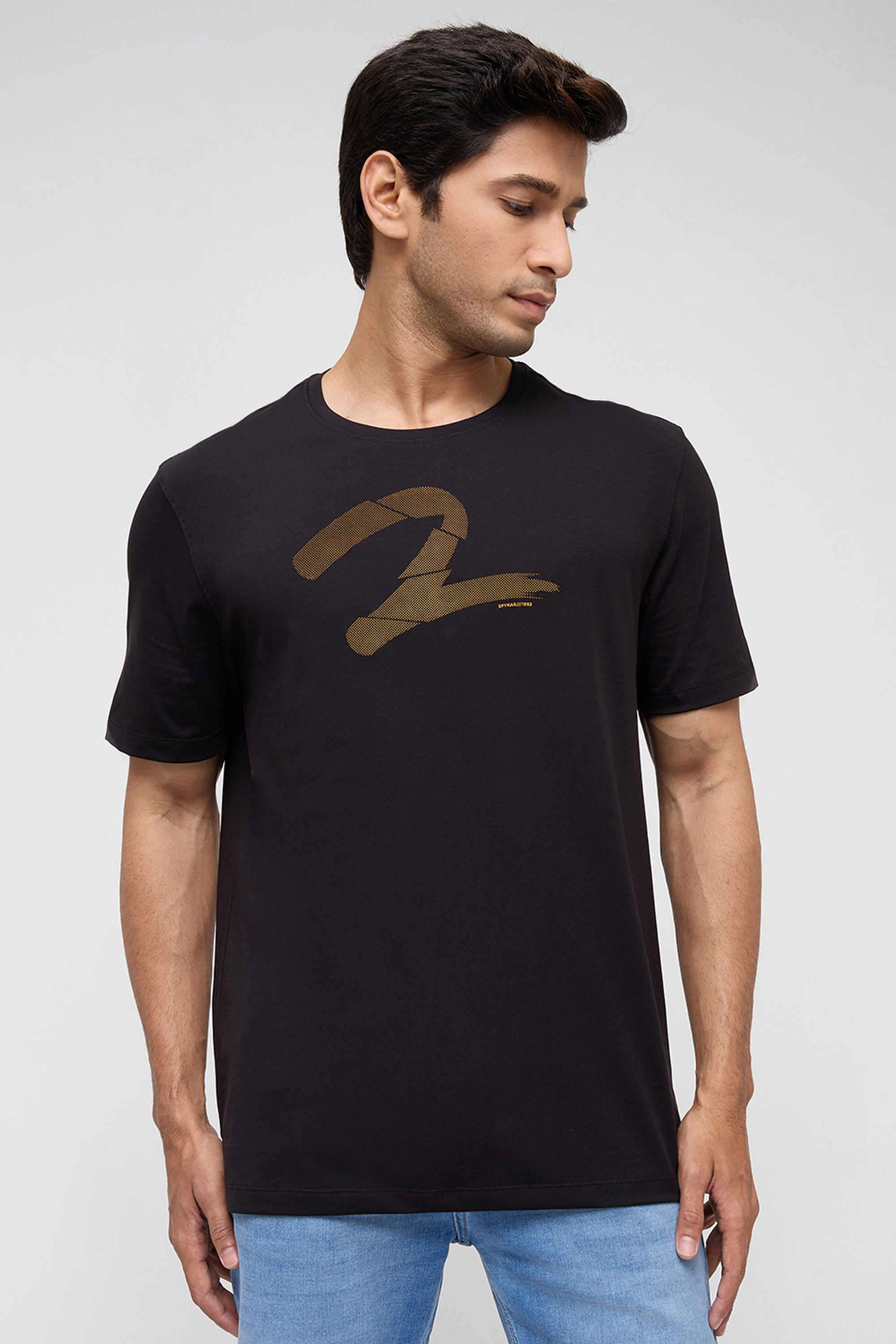 Solid-Cotton-Slim-Fit-Men-s-T-Shirt