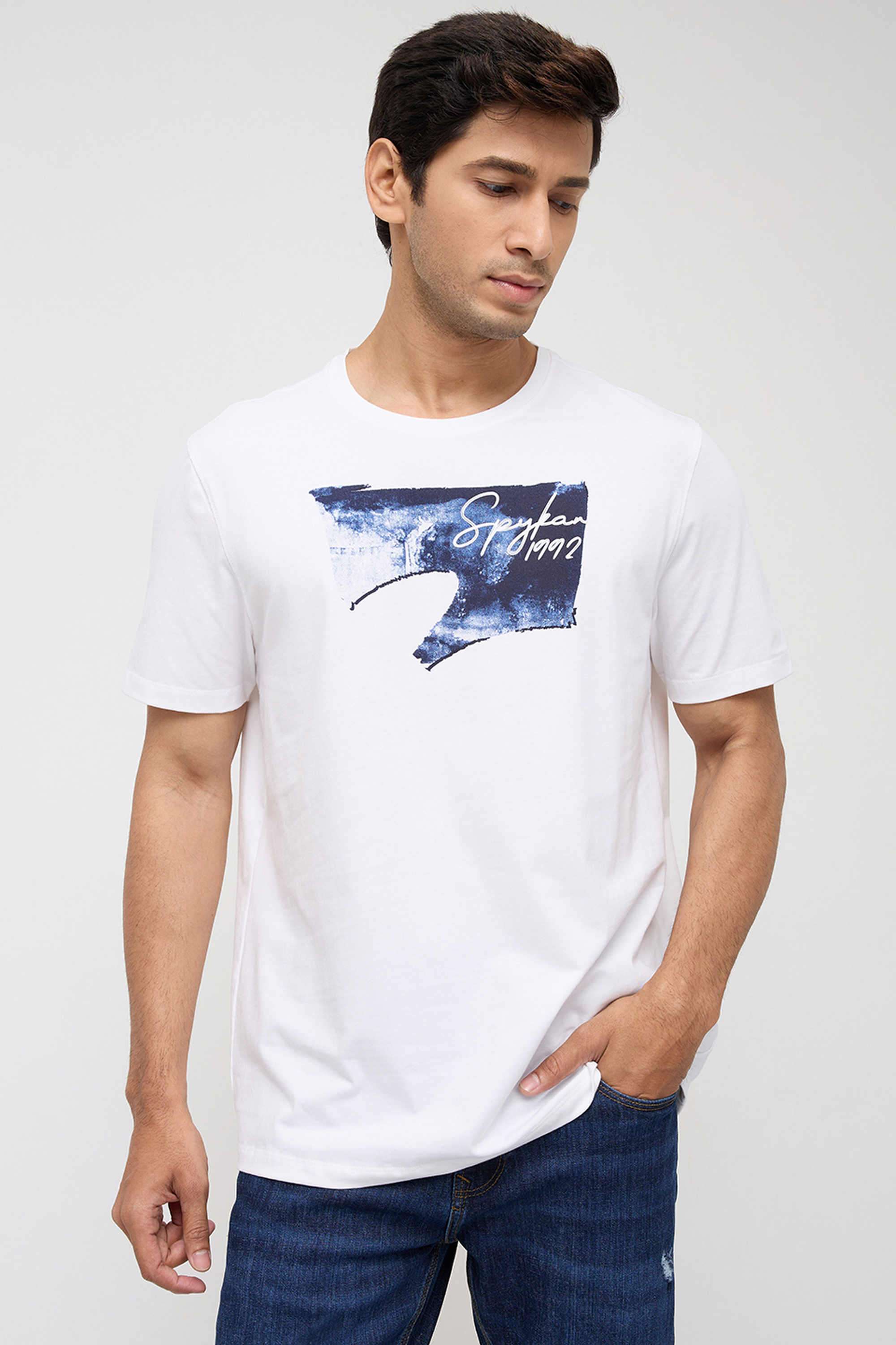Solid-Cotton-Slim-Fit-Men-s-T-Shirt