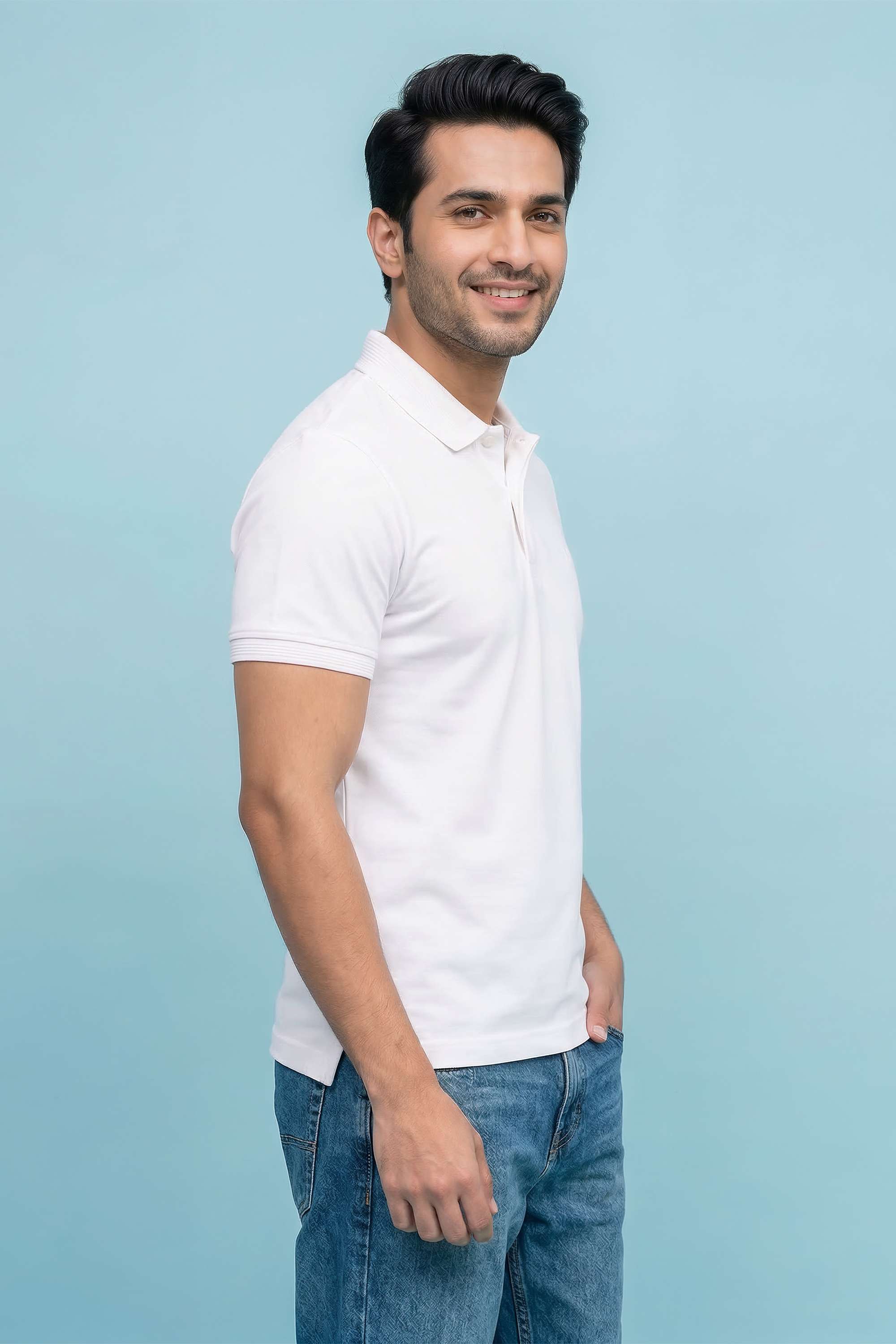 Solid-Polyester-Regular-Fit-Men-s-T-Shirt