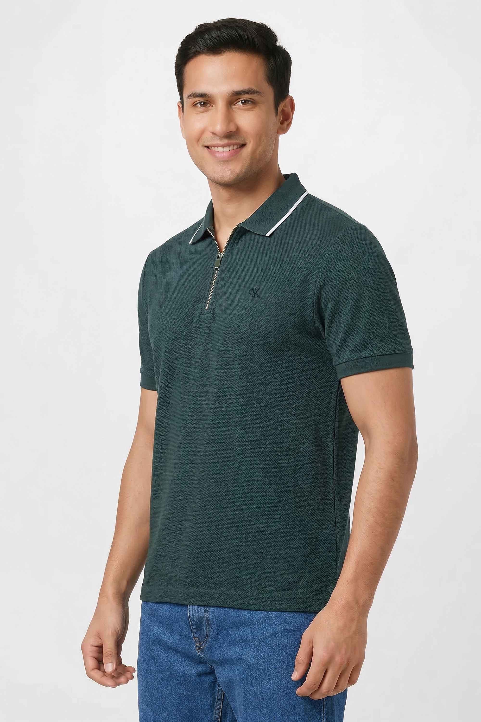 Solid-Cotton-Slim-Fit-Men-s-T-Shirt