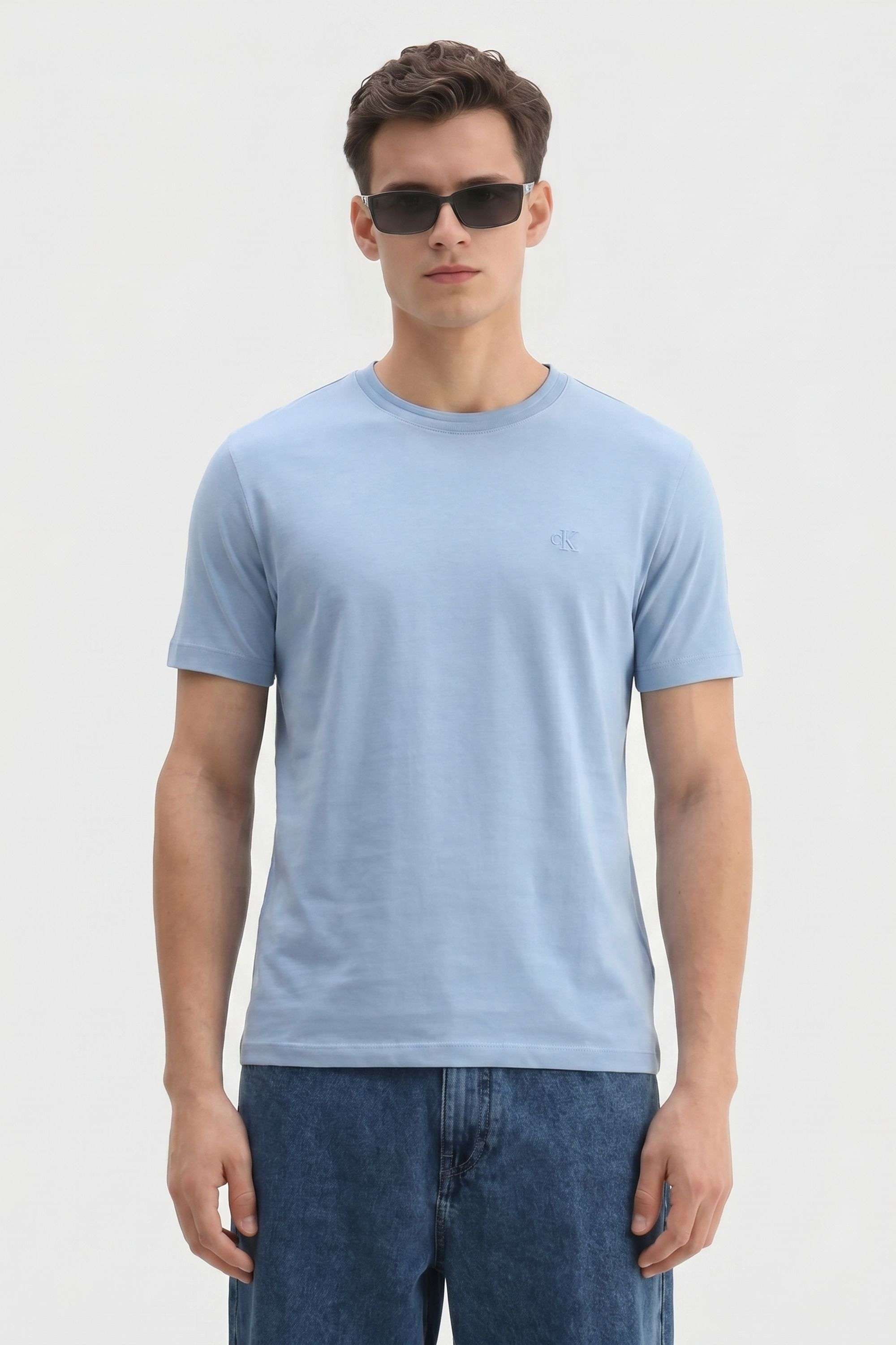 Solid-Cotton-Slim-Fit-Men-s-T-Shirt