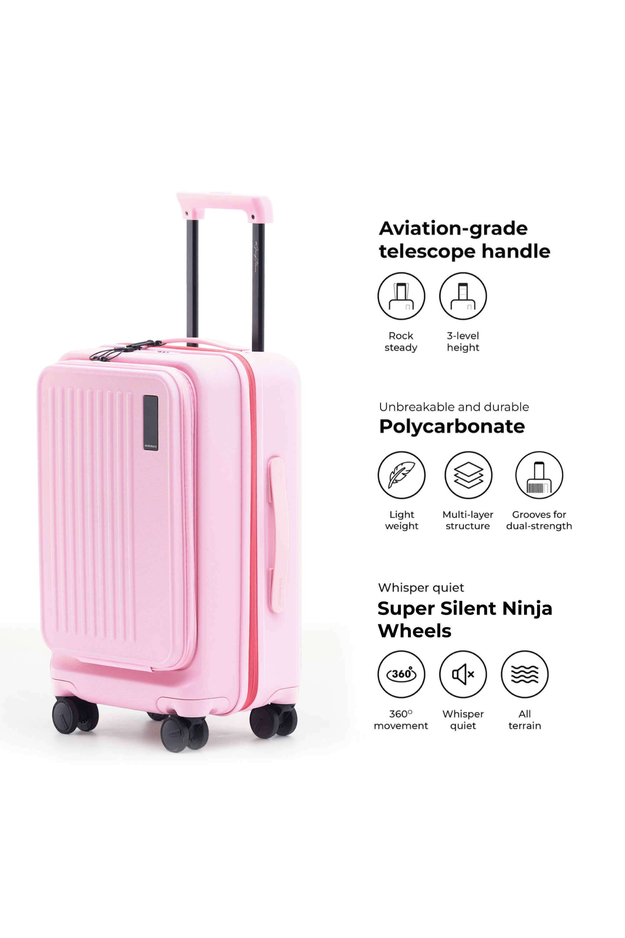 EXCUSE-ME-Polycarbonate-Women-Casual-Wear-Hard-Trolley