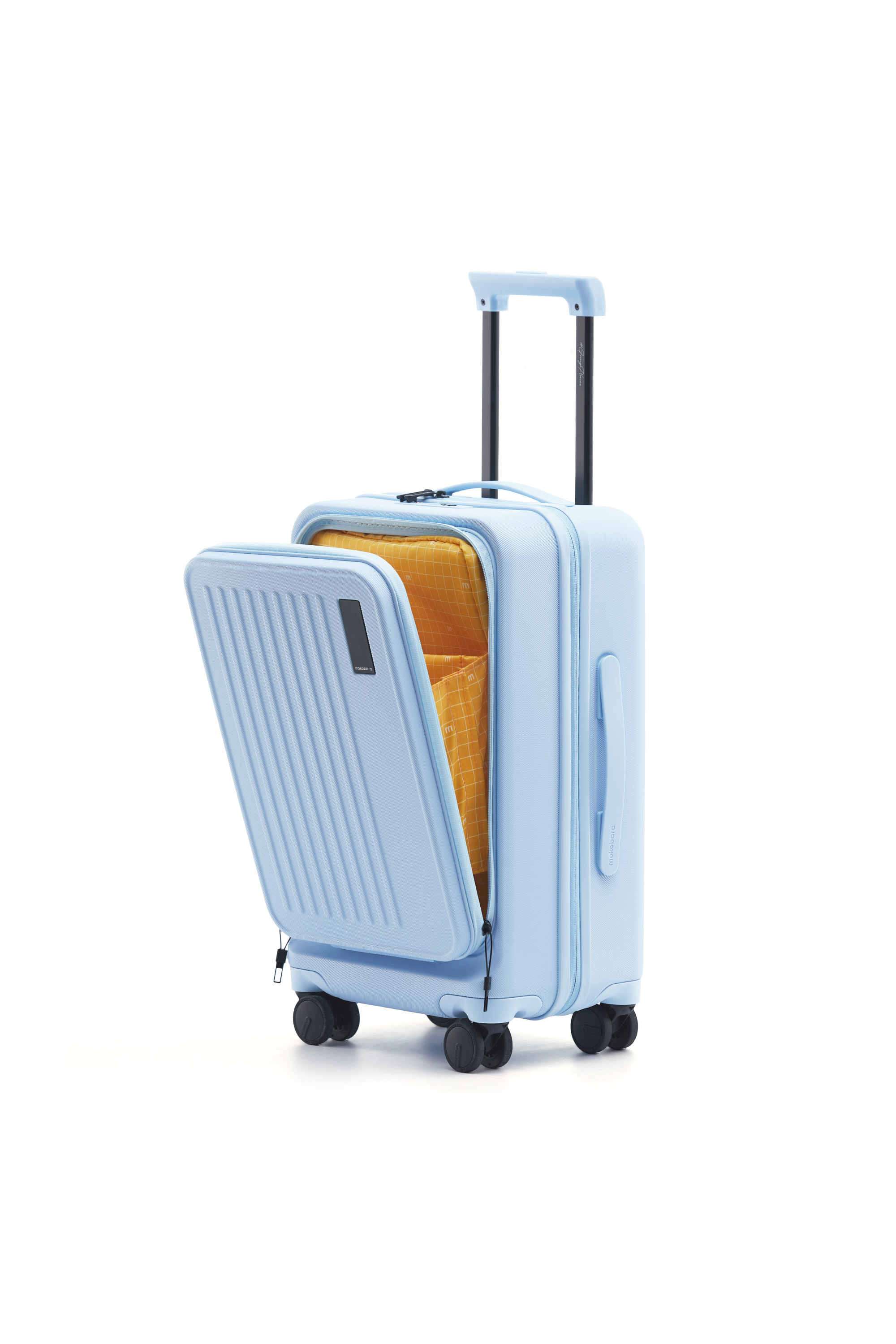 SHY-BLUE-Polycarbonate-Women-Casual-Wear-Hard-Trolley