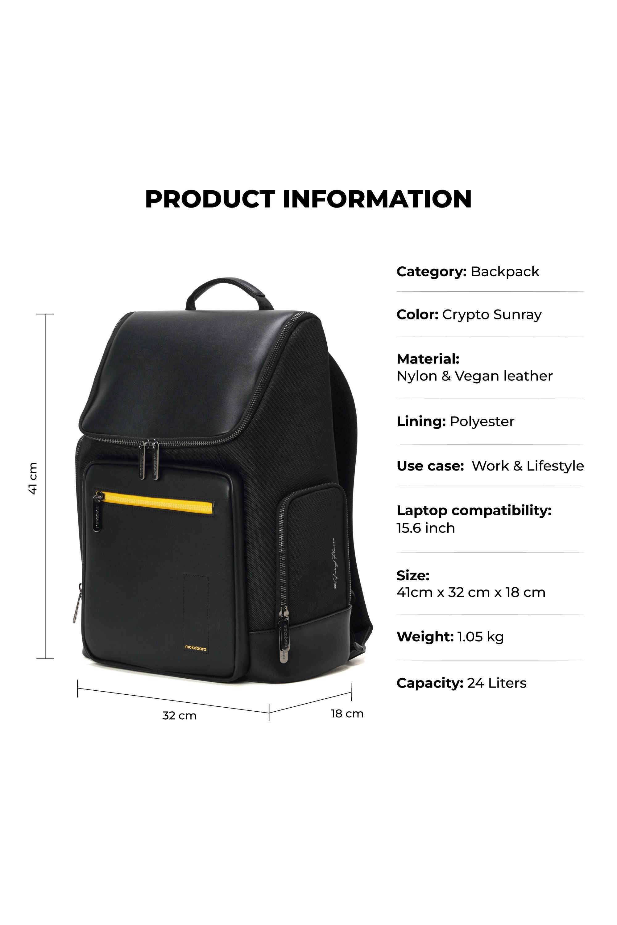 CRYPTO-SUNRAY-3.0-Polycarbonate-Women-Casual-Wear-Backpack