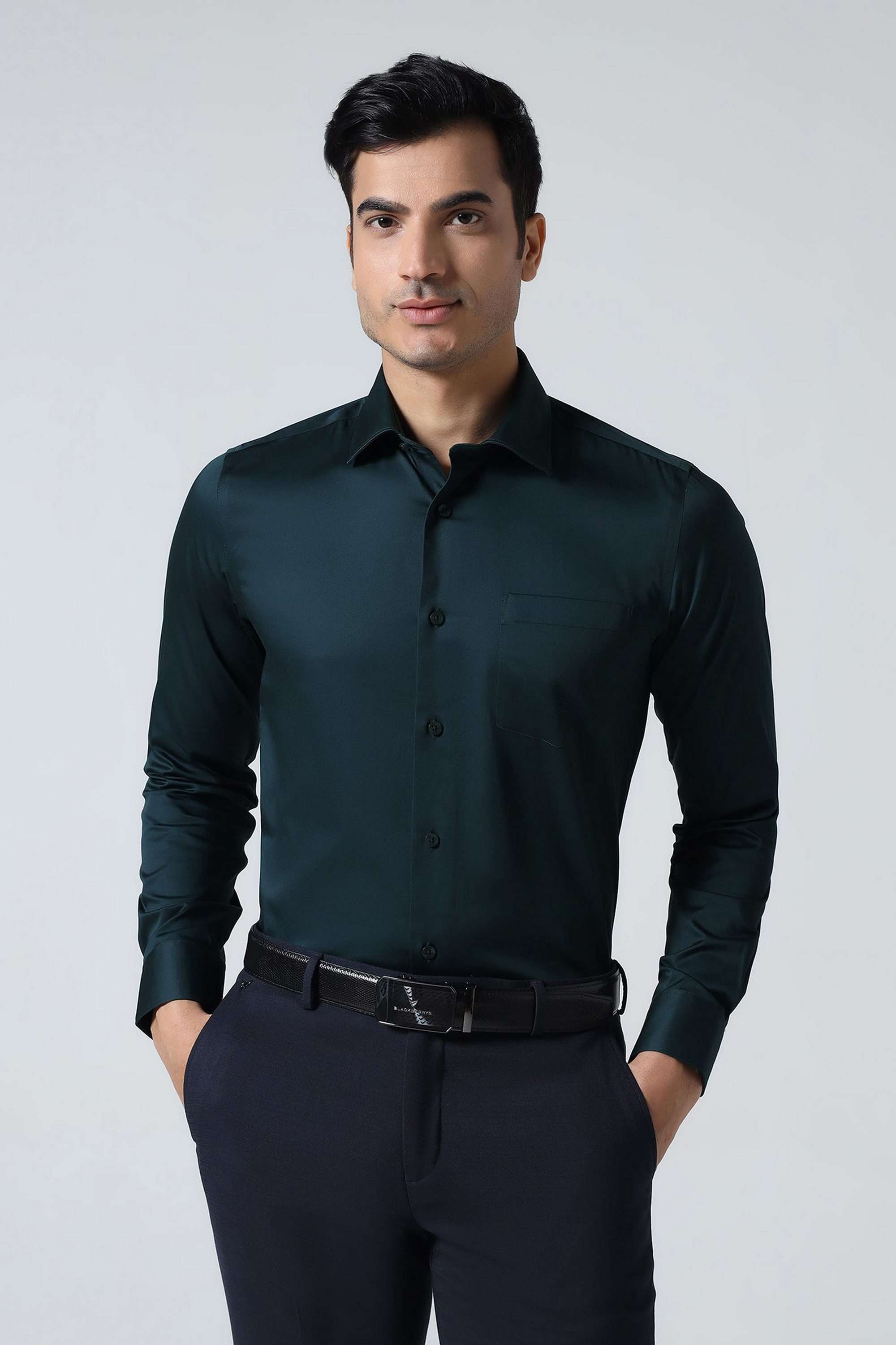 Solid-Cotton-Slim-Fit-Men-s-Shirt