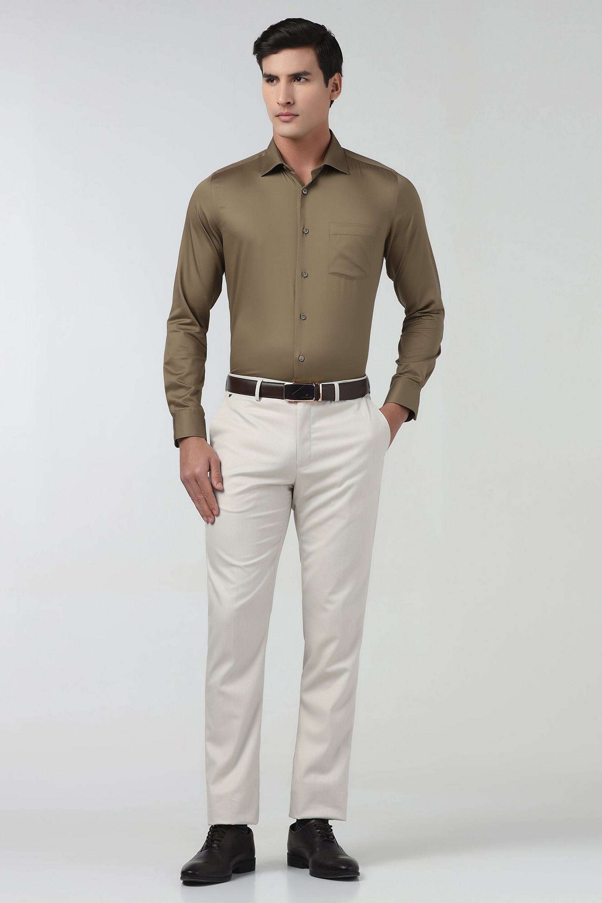 Solid-Cotton-Slim-Fit-Men-s-Shirt
