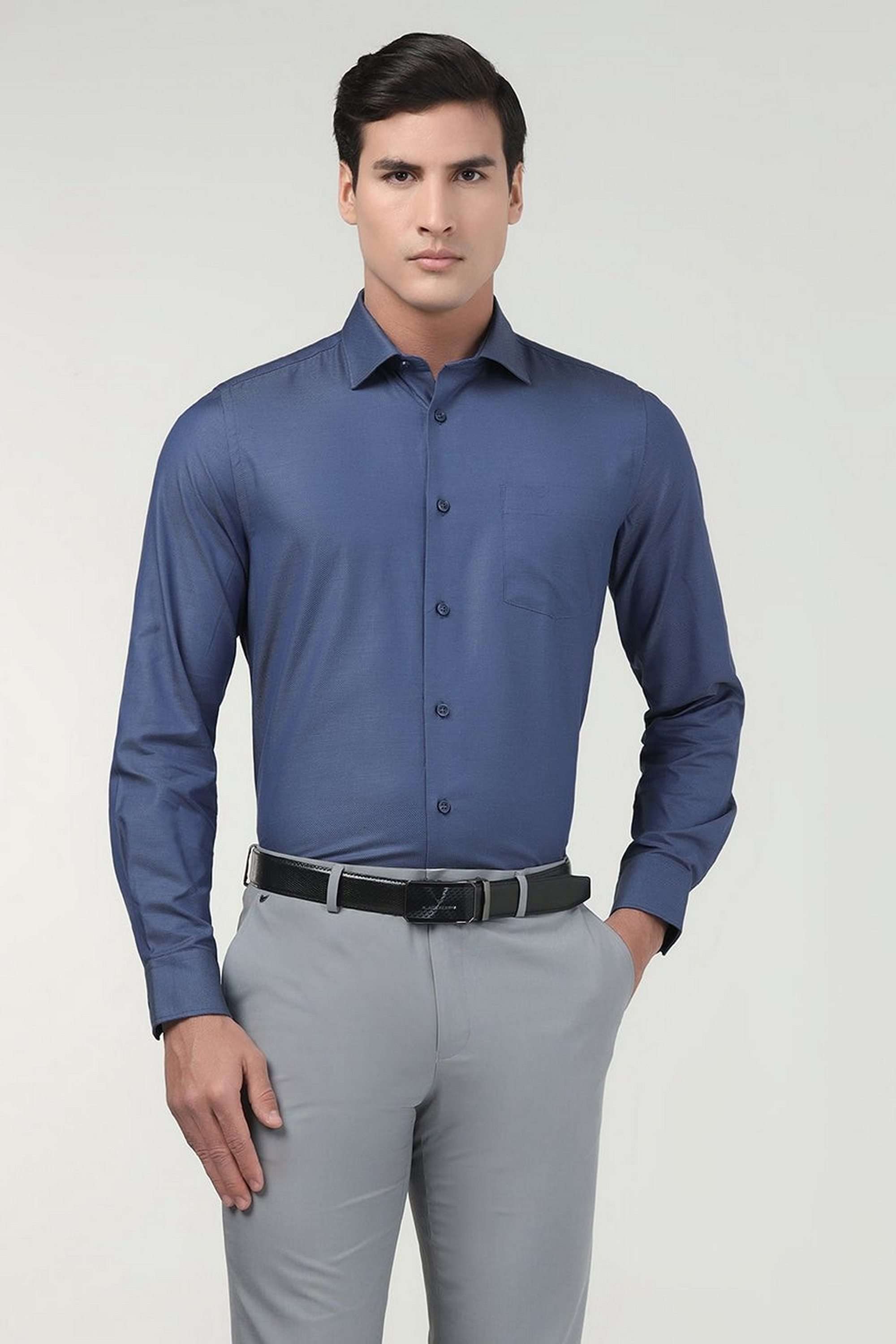 Dobby-Cotton-Slim-Fit-Men-s-Shirt