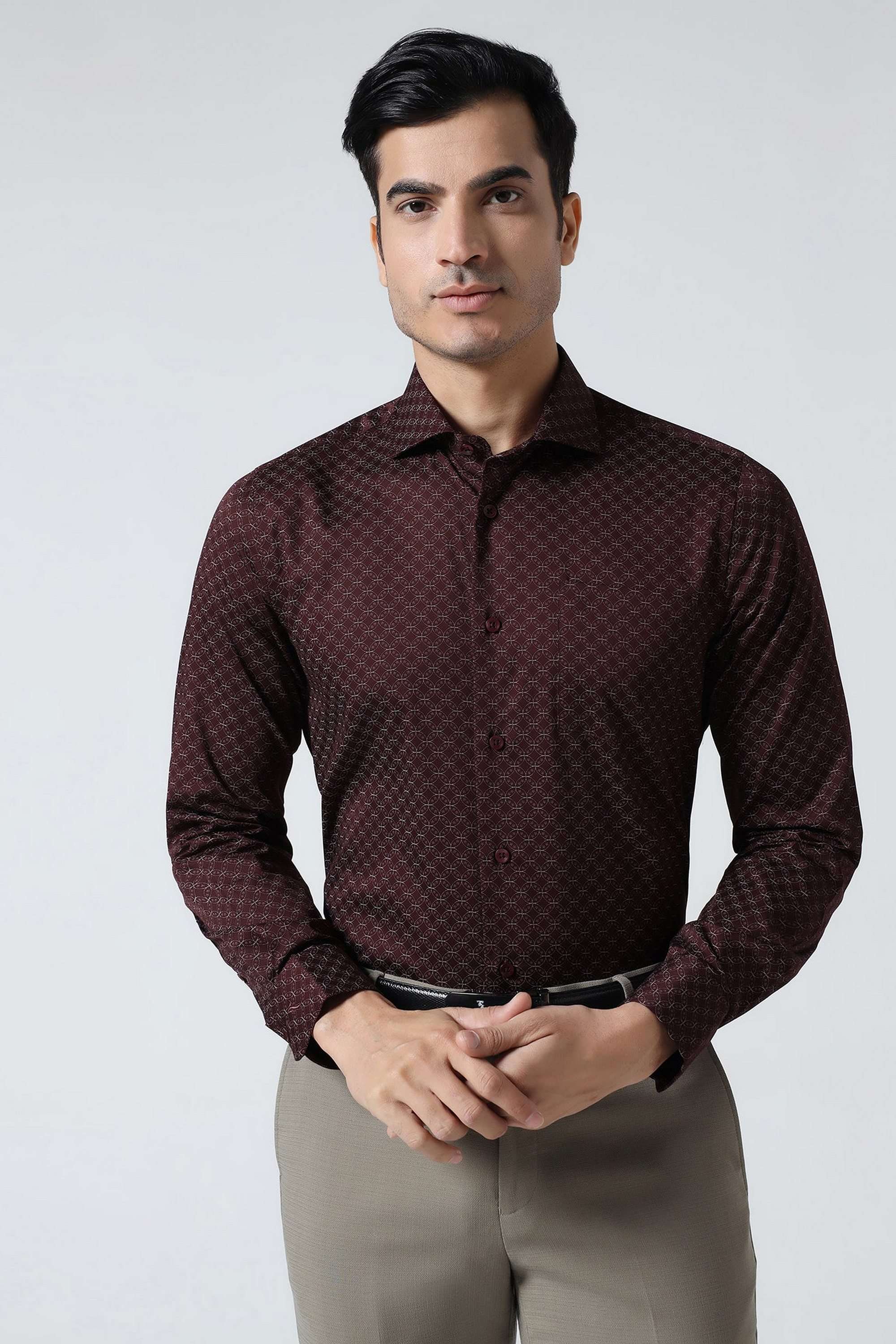 Dobby-Cotton-Slim-Fit-Men-s-Shirt