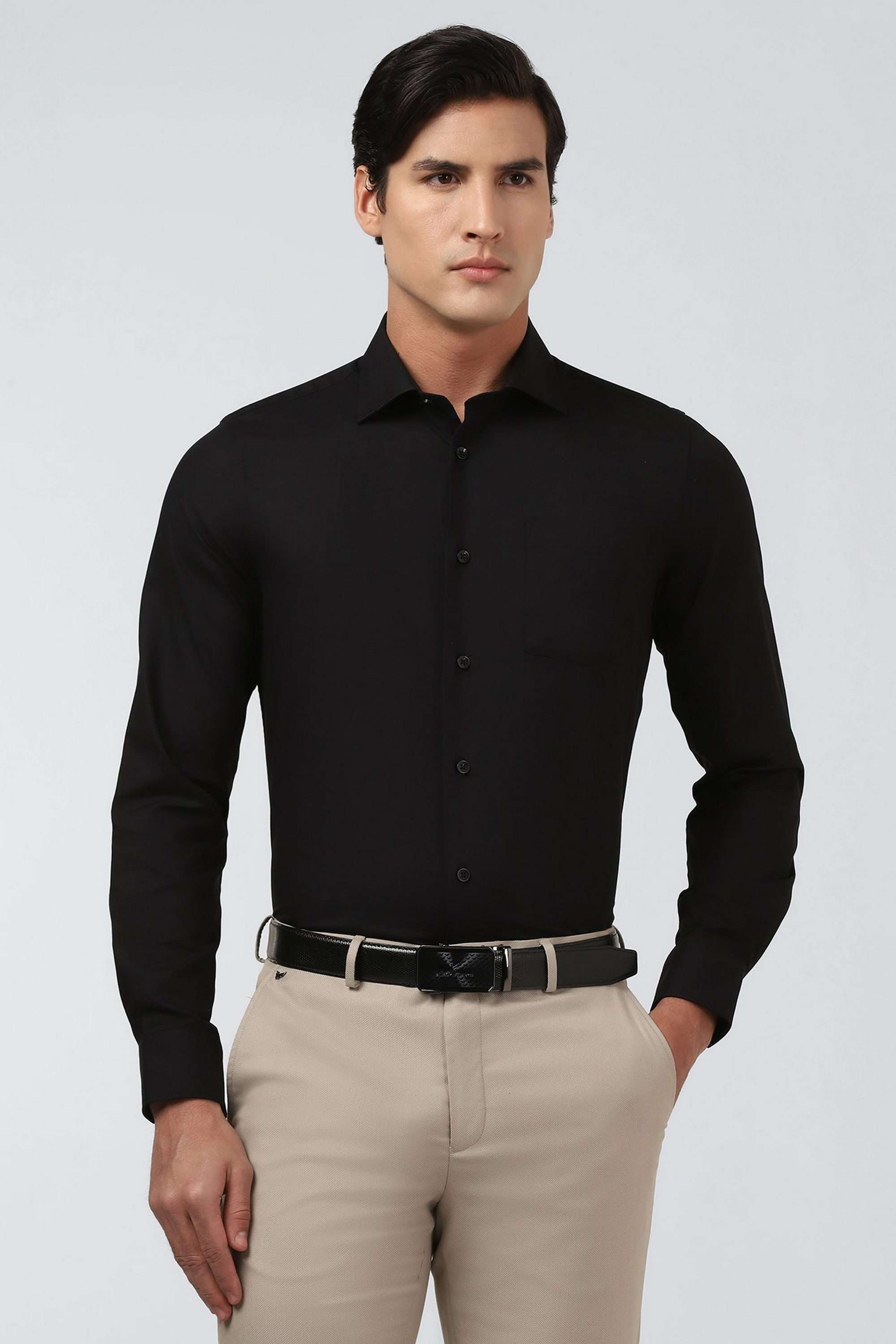 Dobby-Cotton-Slim-Fit-Men-s-Shirt