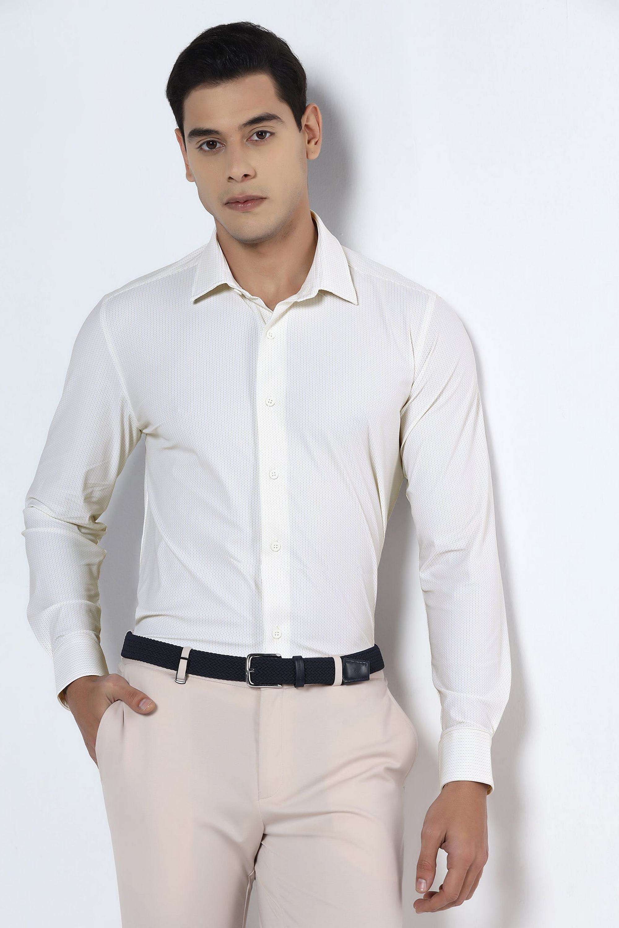 Checks-Nylon-Blend-Slim-Fit-Men-s-Shirt