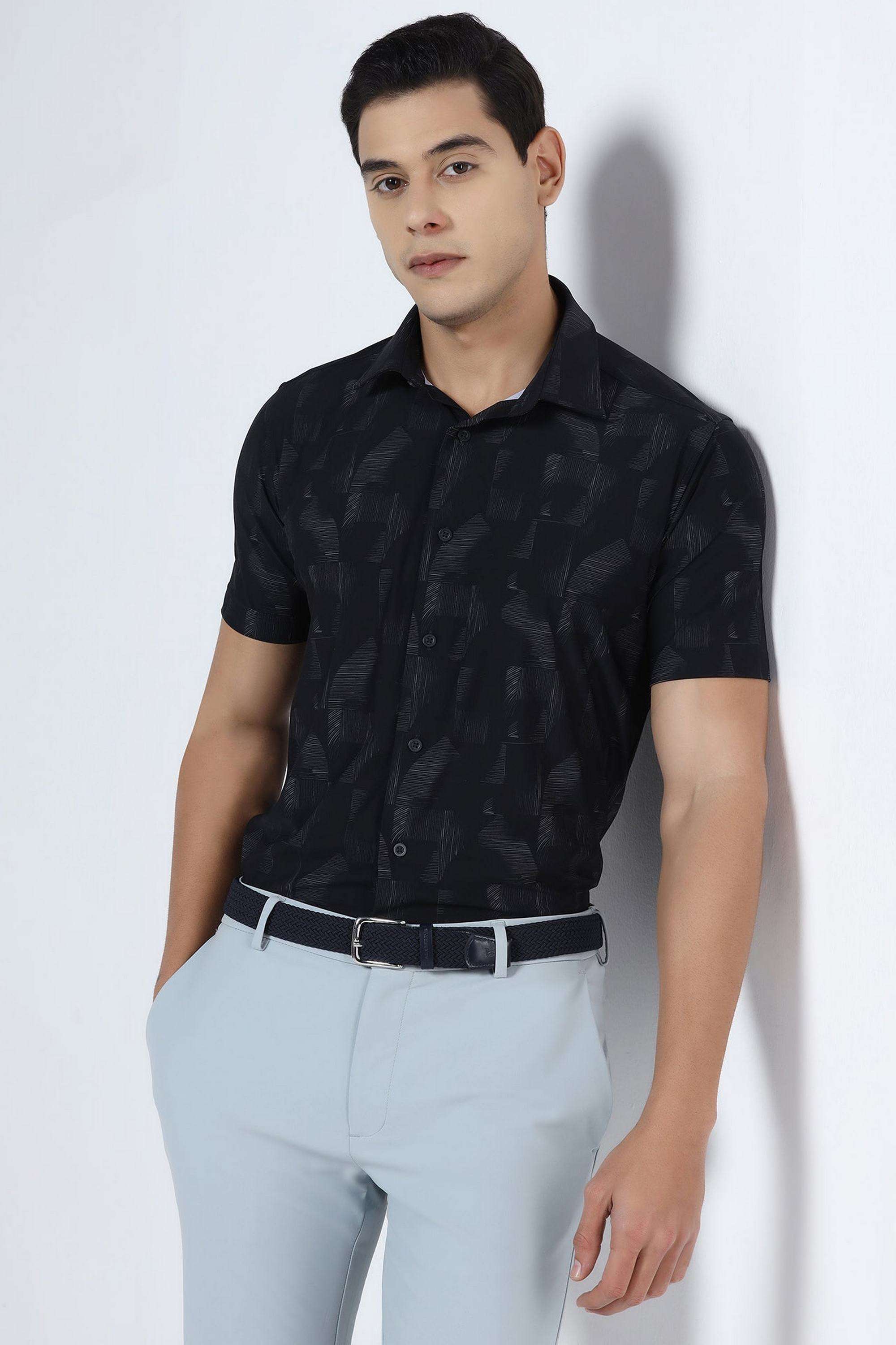 Printed-Nylon-Blend-Slim-Fit-Men-s-Shirt