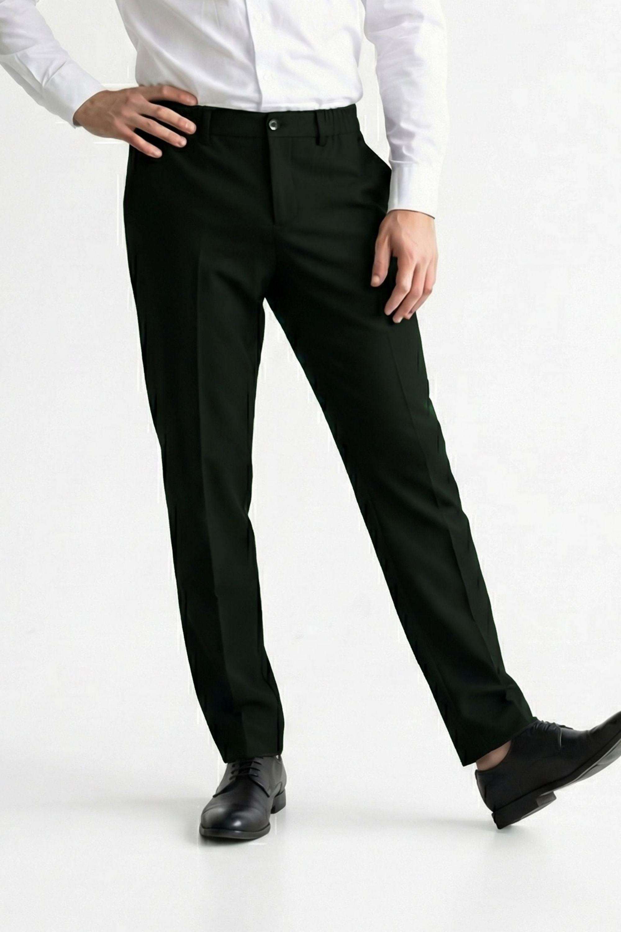 Solid-Cotton-Regular-Fit-Men-s-Casual-Trousers