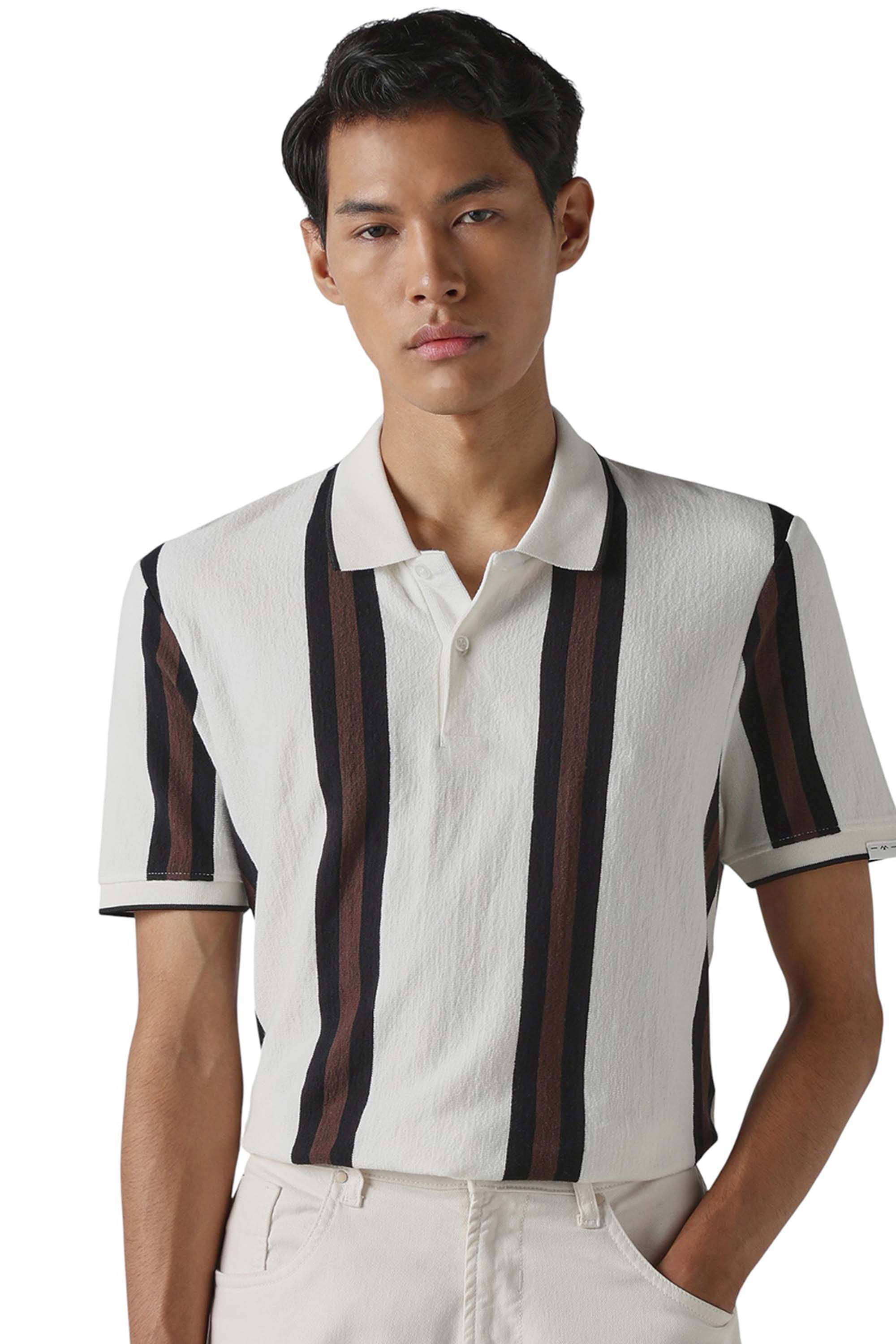 Stripes-Cotton-Collared-Men-s-T-Shirt
