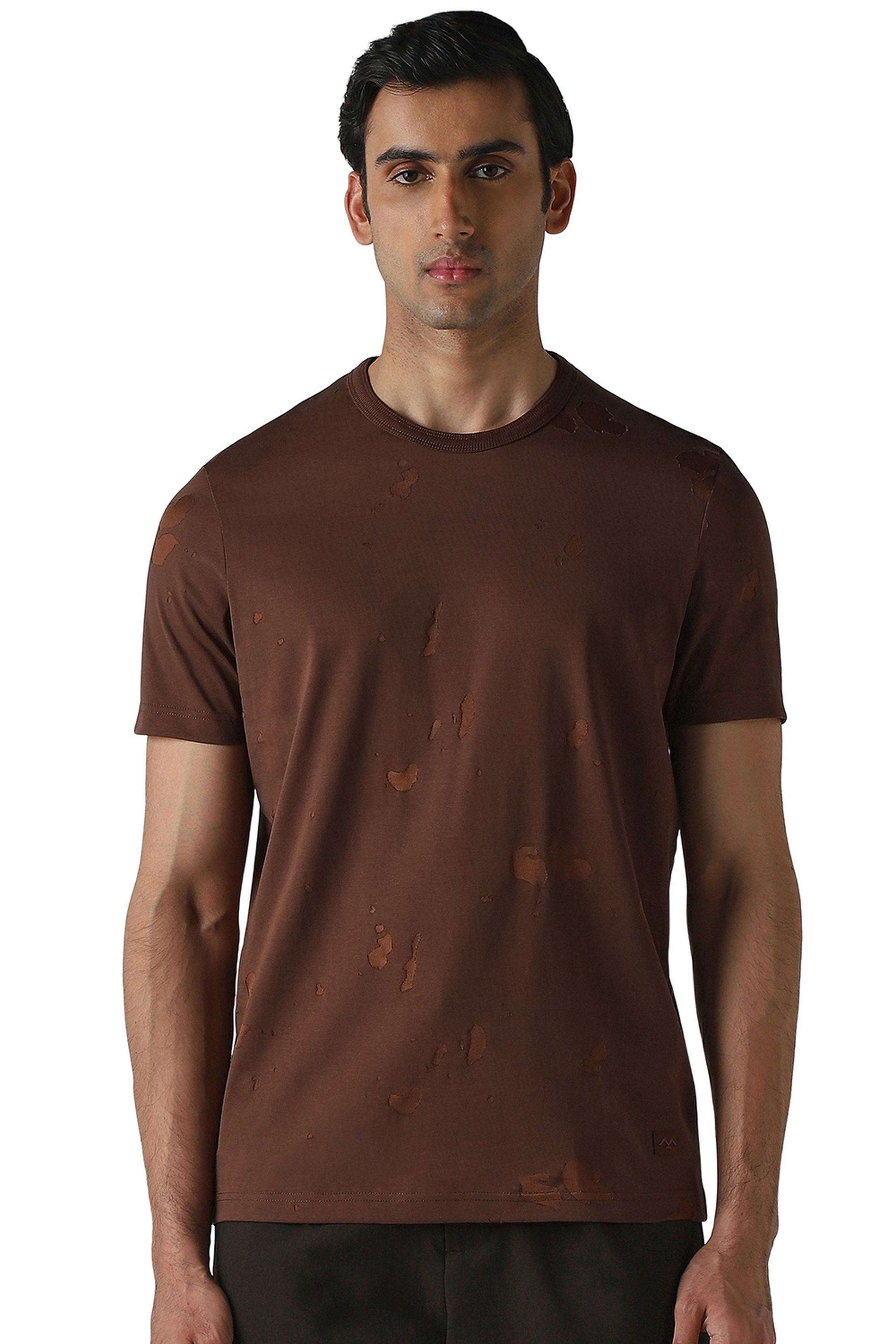Solid-Cotton-Round-Neck-Men-s-T-Shirt