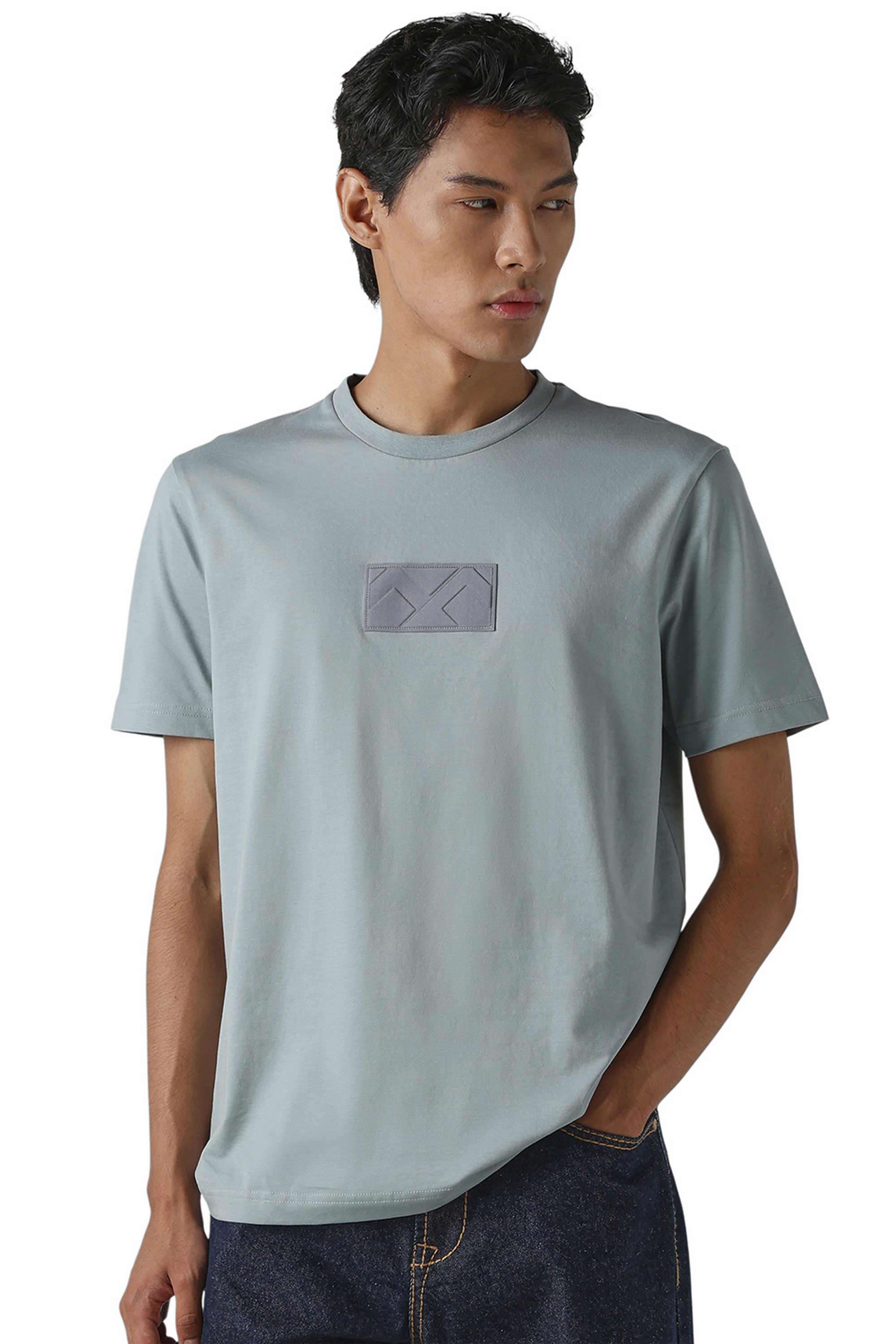 Solid-Cotton-Round-Neck-Men-s-T-Shirt