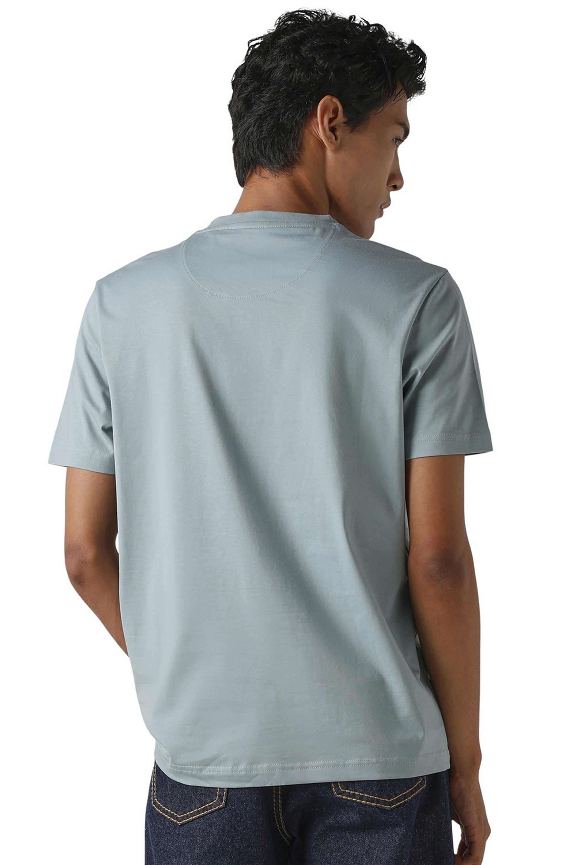 Solid-Cotton-Round-Neck-Men-s-T-Shirt