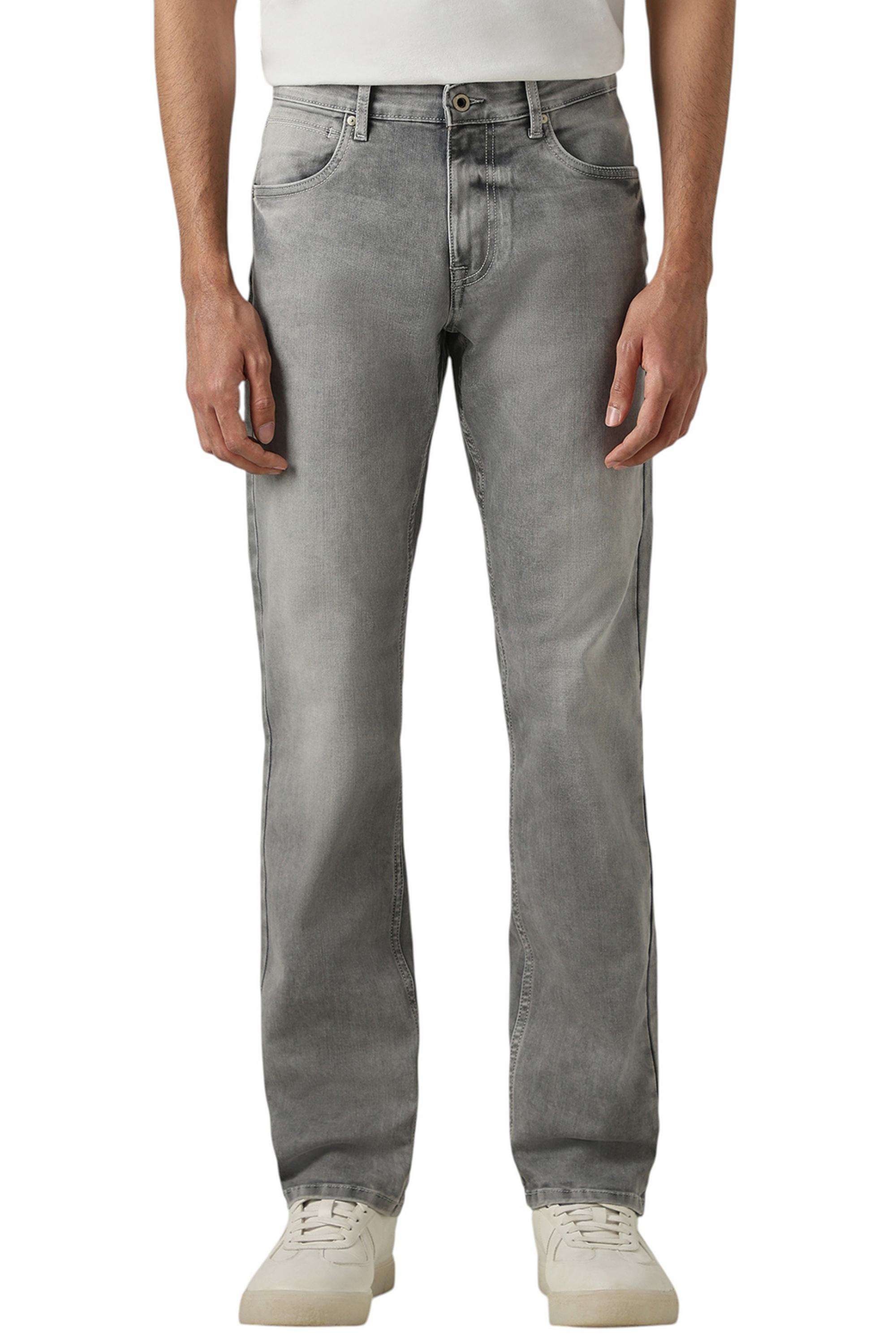 Solid-Cotton-Straight-Fit-Men-s-Casual-Trousers