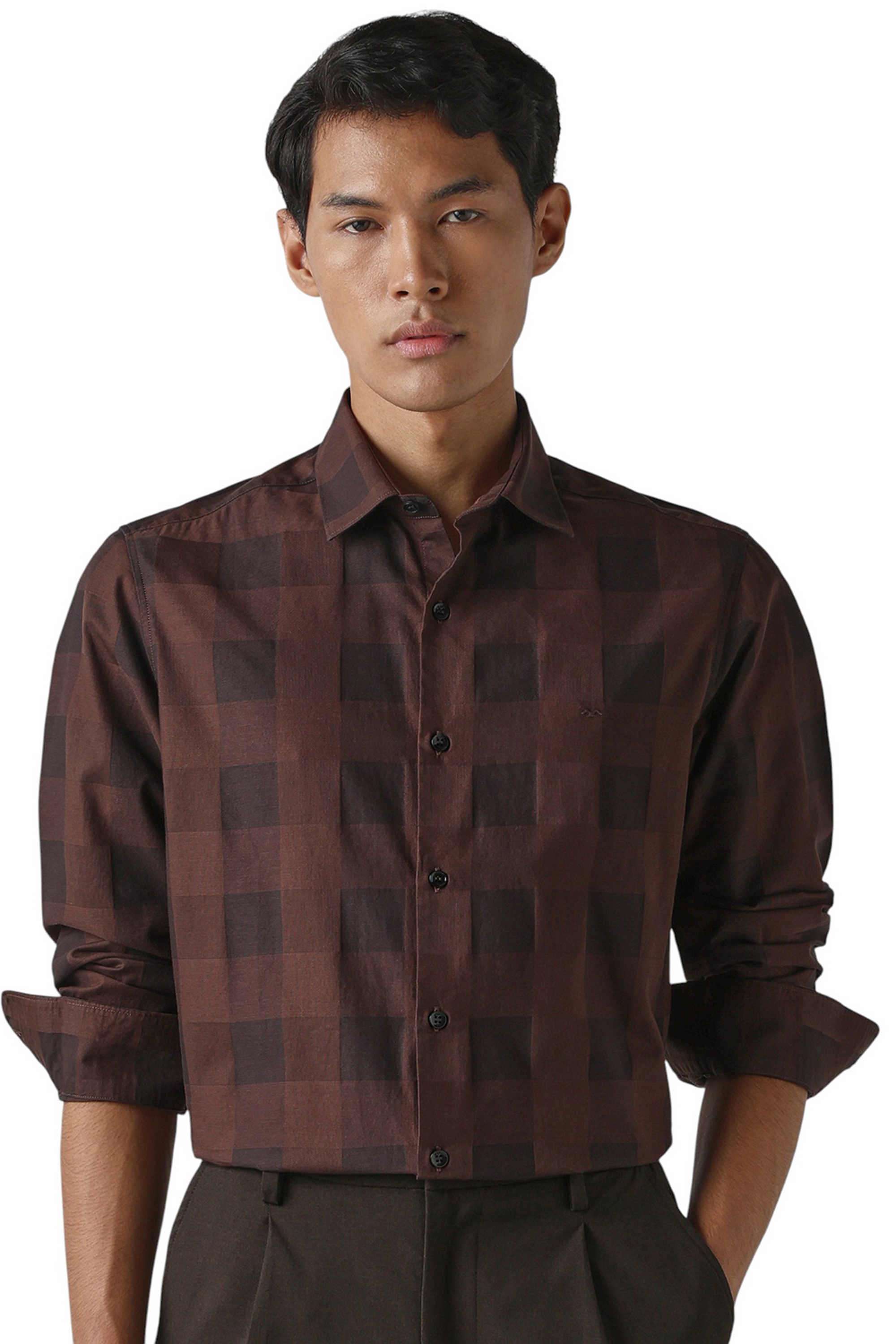 Checks-Cotton-Regular-Fit-Men-s-Casual-Wear-Shirt