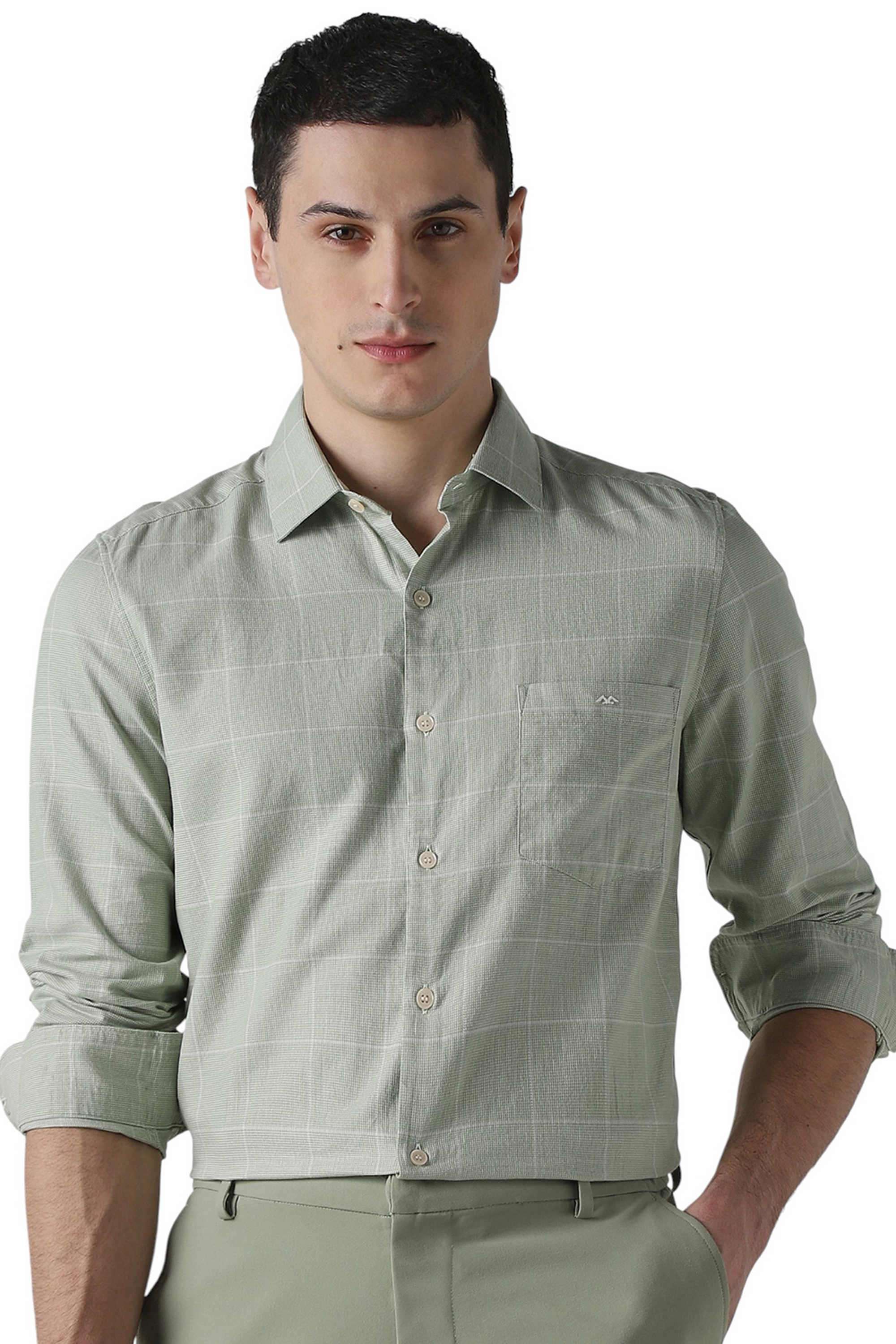 Checks-Cotton-Regular-Fit-Men-s-Casual-Wear-Shirt