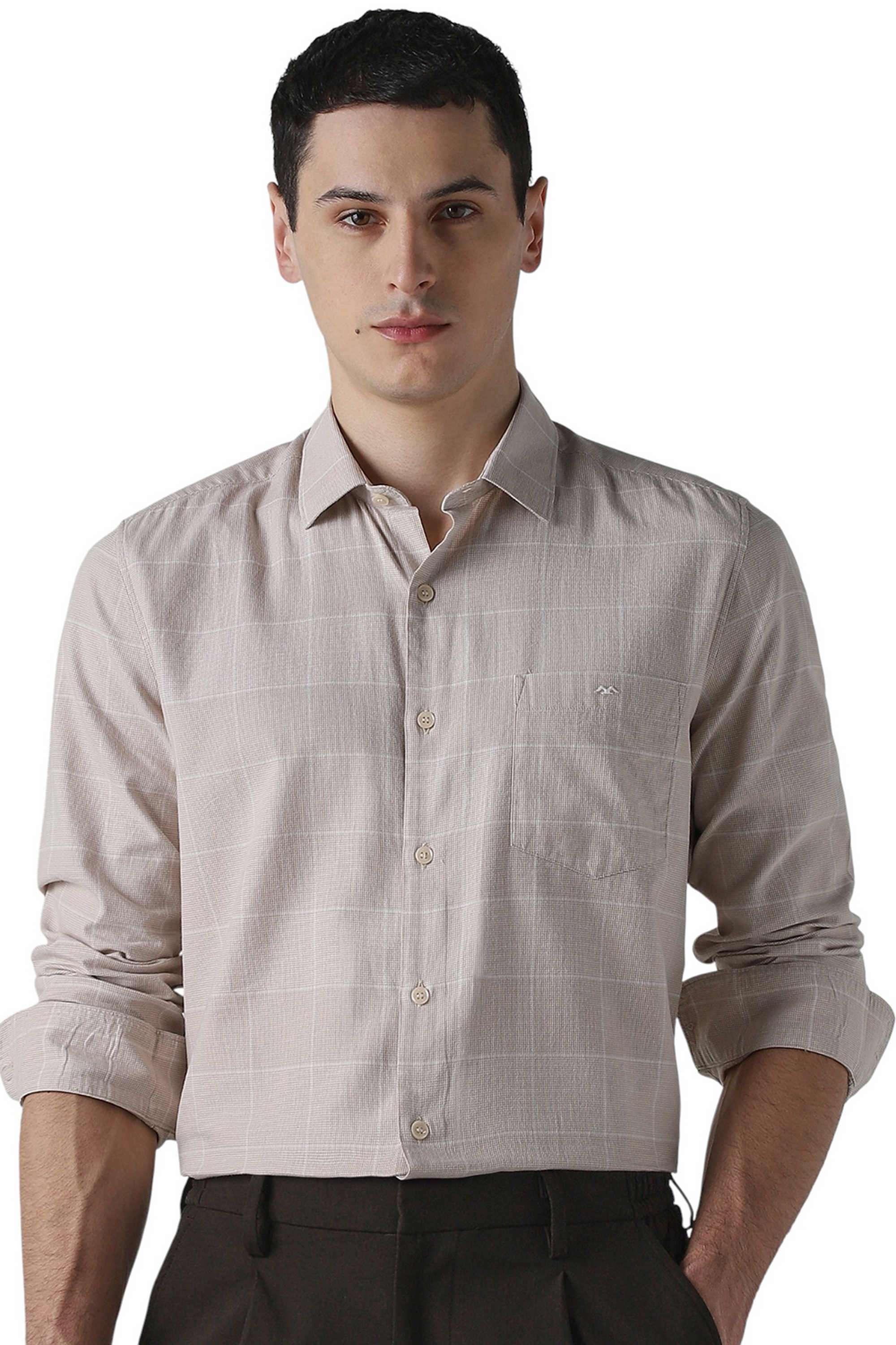 Checks-Cotton-Regular-Fit-Men-s-Casual-Wear-Shirt
