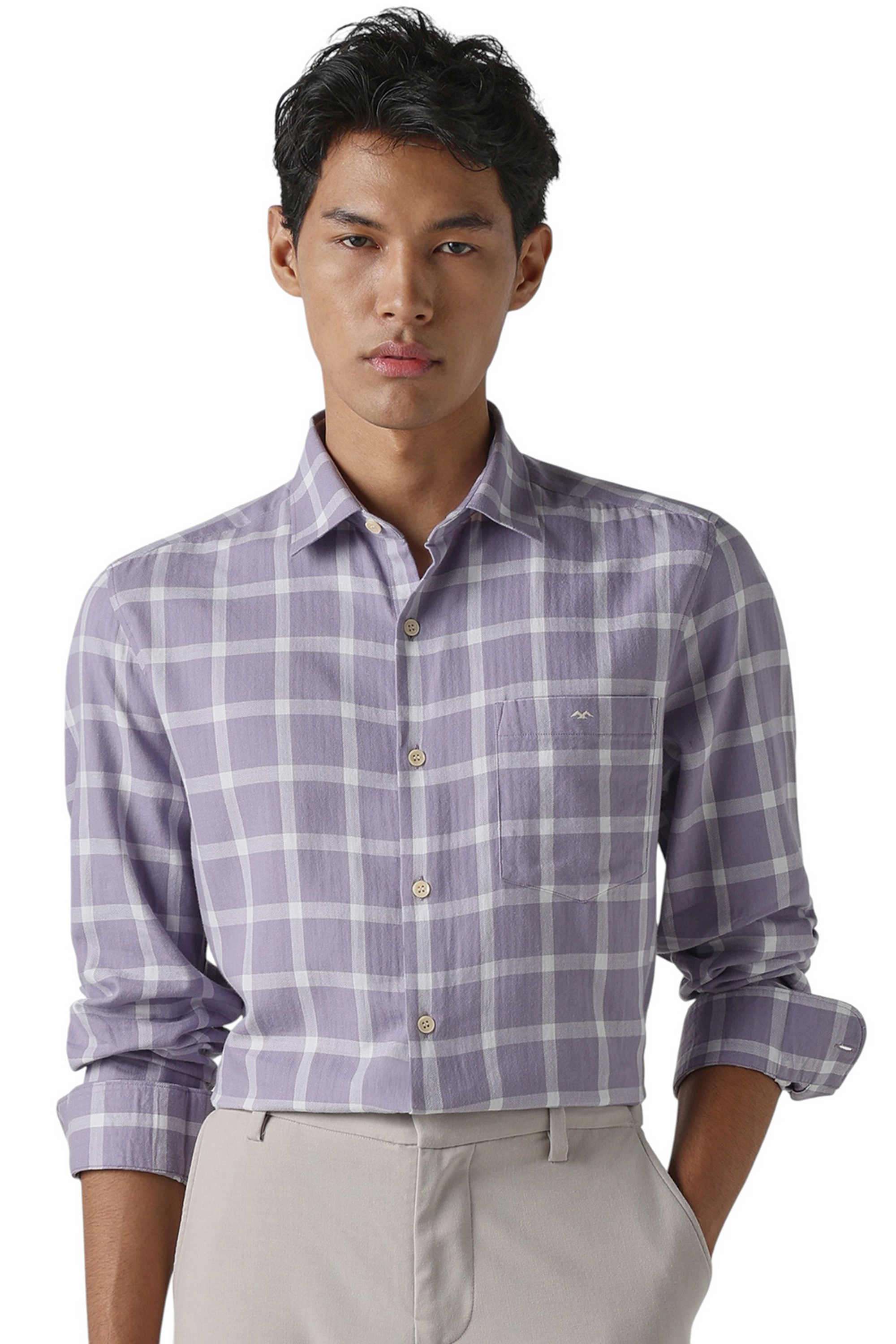 Checks-Cotton-Regular-Fit-Men-s-Casual-Wear-Shirt