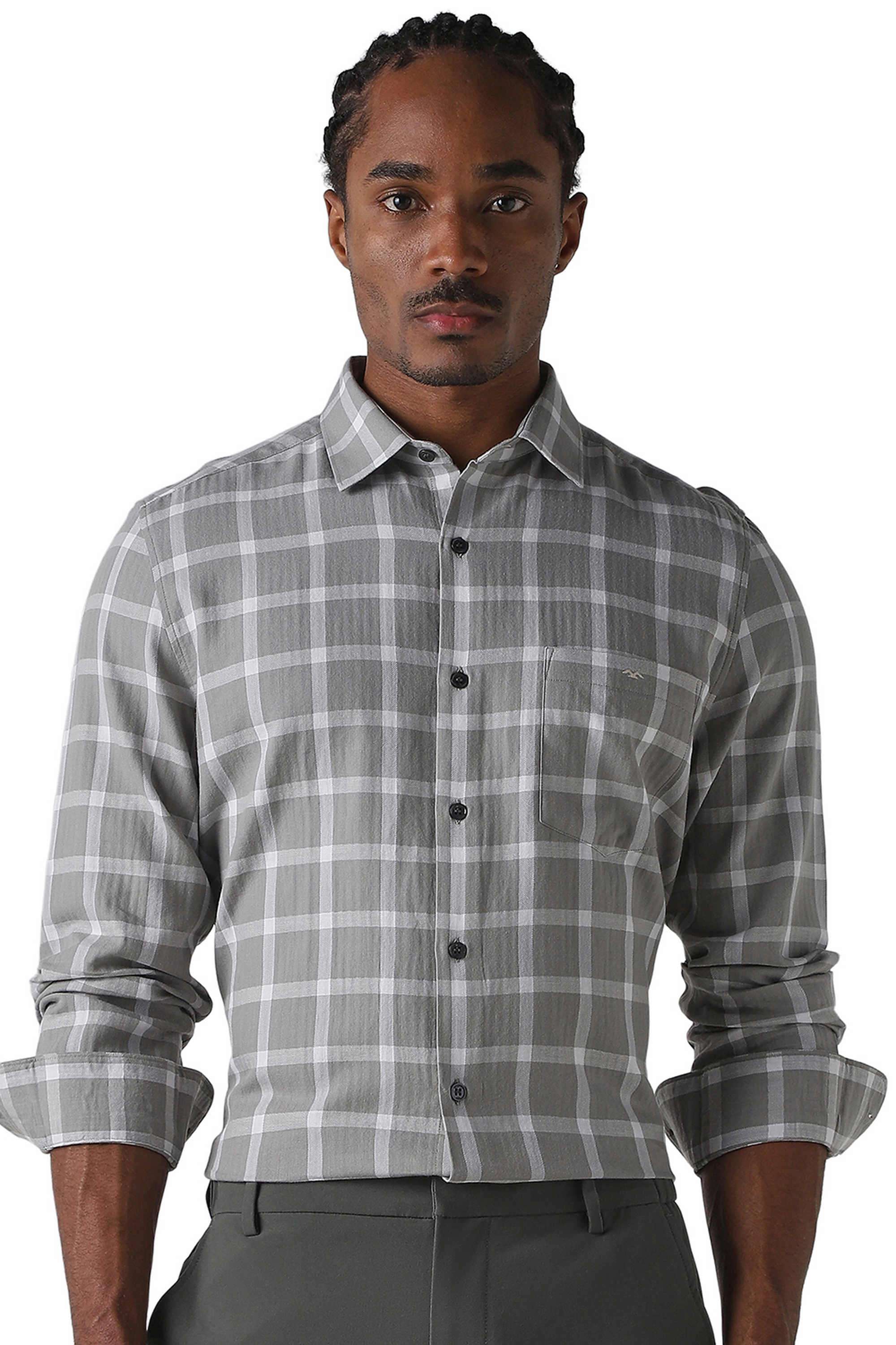 Checks-Cotton-Regular-Fit-Men-s-Casual-Wear-Shirt