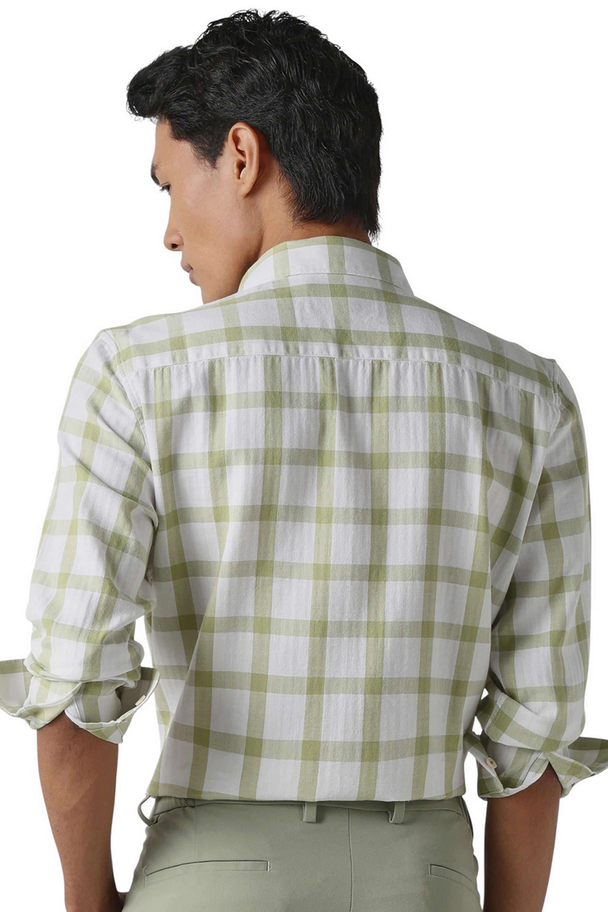 Checks-Cotton-Regular-Fit-Men-s-Casual-Wear-Shirt