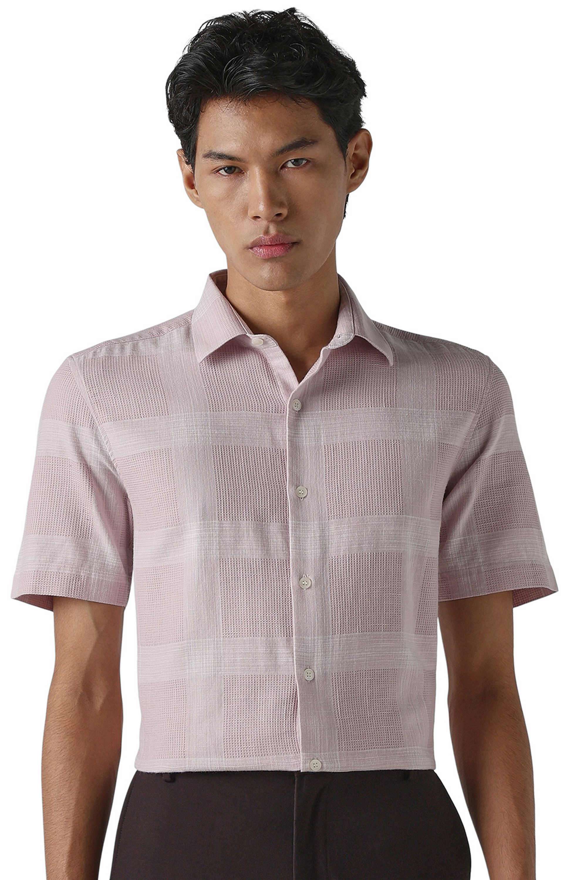 Checks-Cotton-Regular-Fit-Men-s-Casual-Wear-Shirt