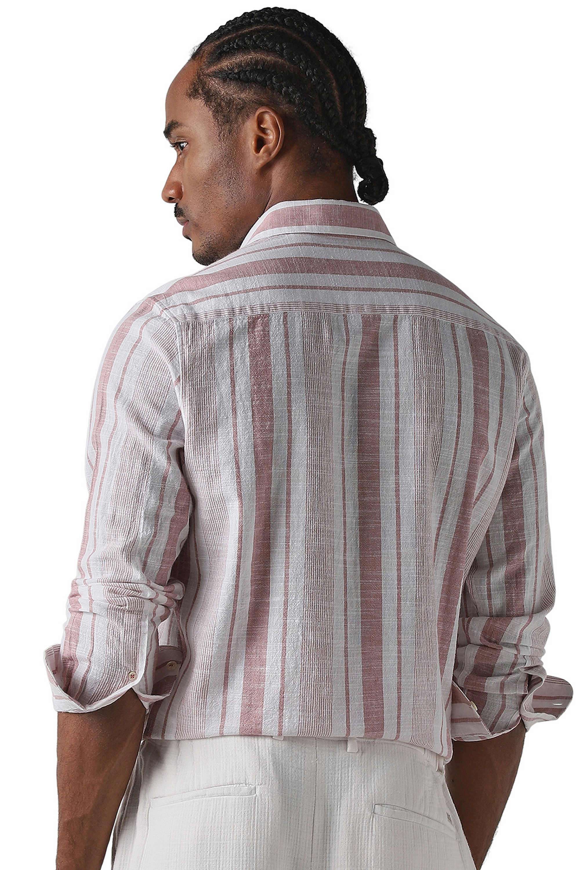 Stripes-Cotton-Regular-Fit-Men-s-Casual-Wear-Shirt