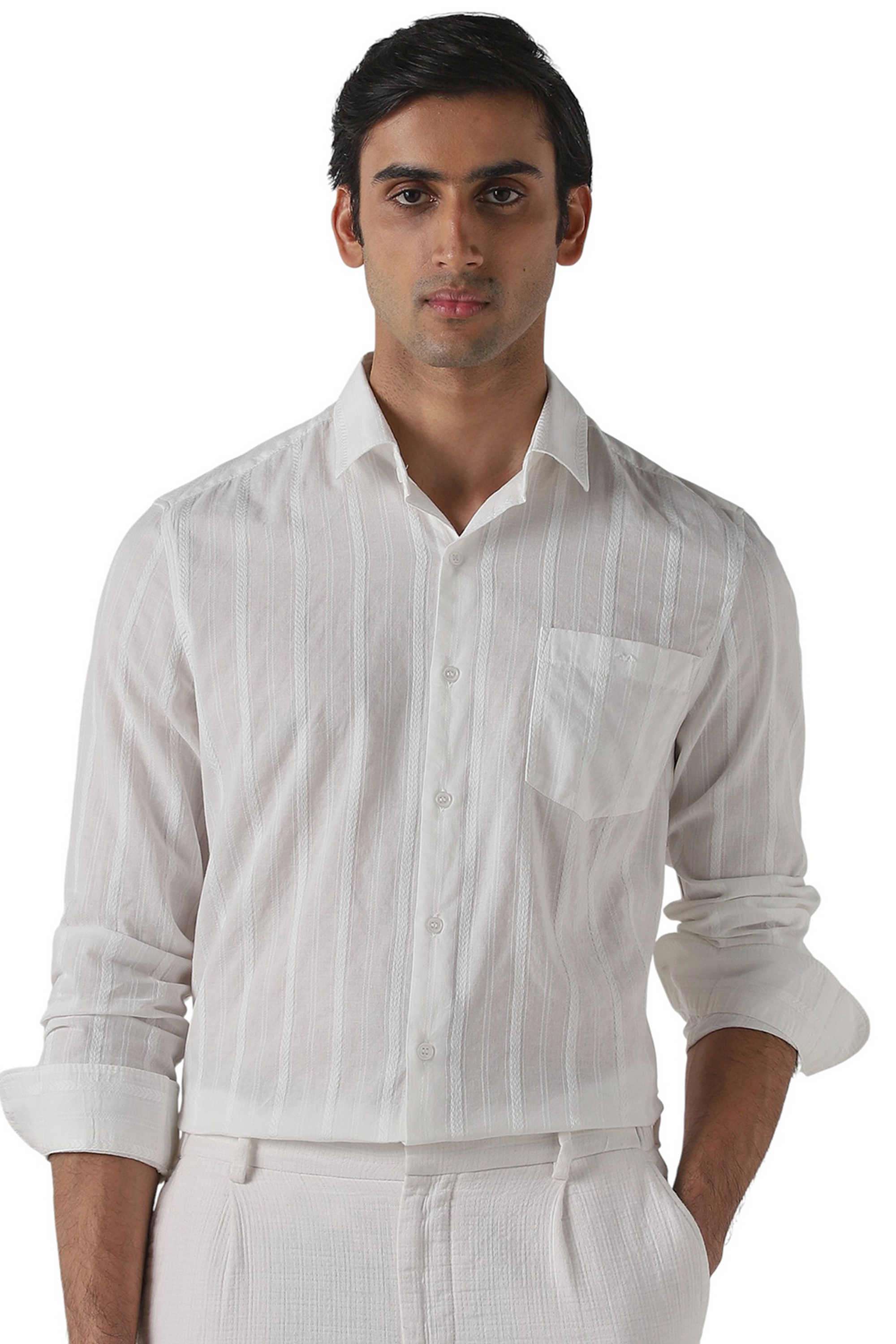 Stripes-Cotton-Regular-Fit-Men-s-Casual-Wear-Shirt