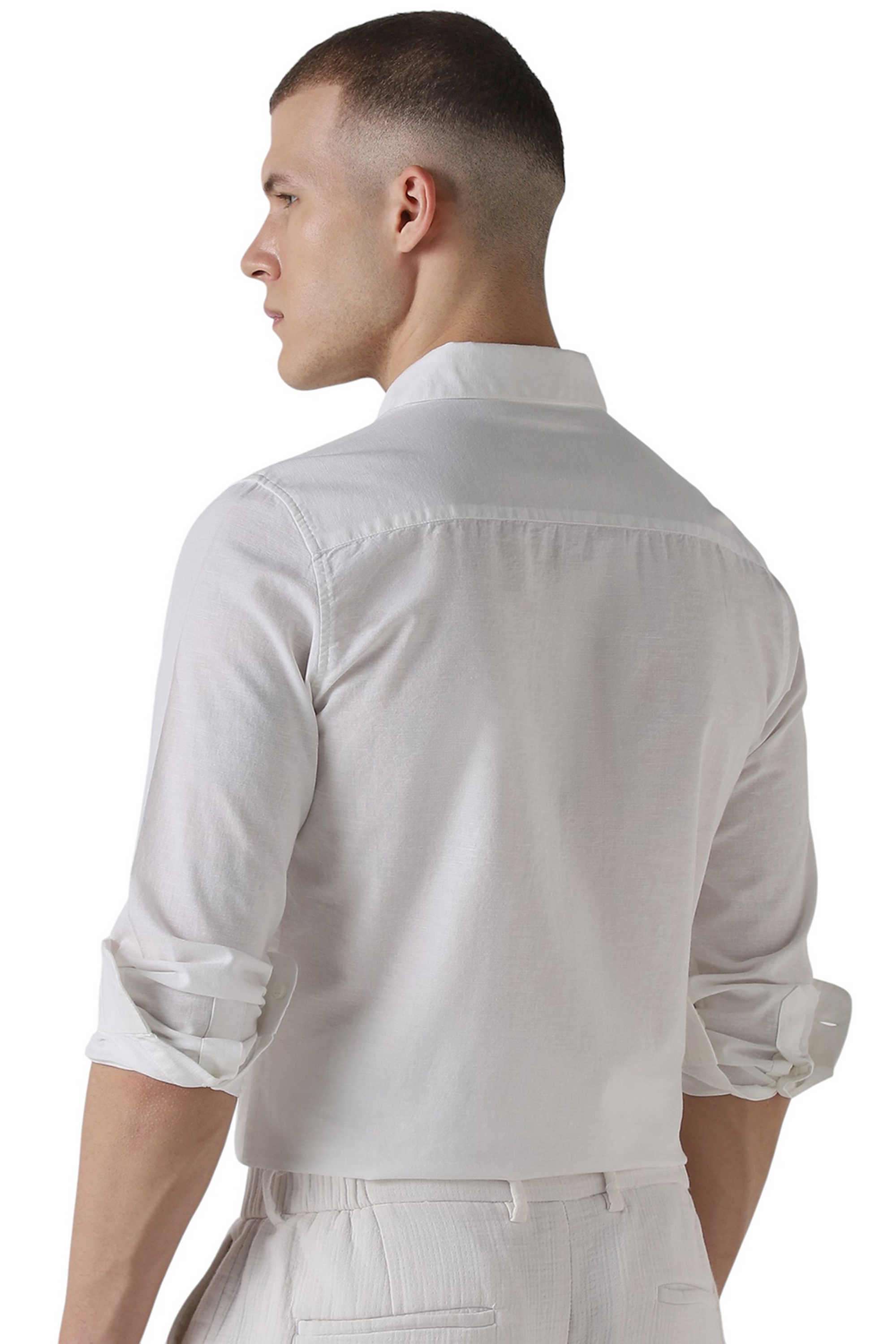 Solid-Cotton-Regular-Fit-Men-s-Casual-Wear-Shirt