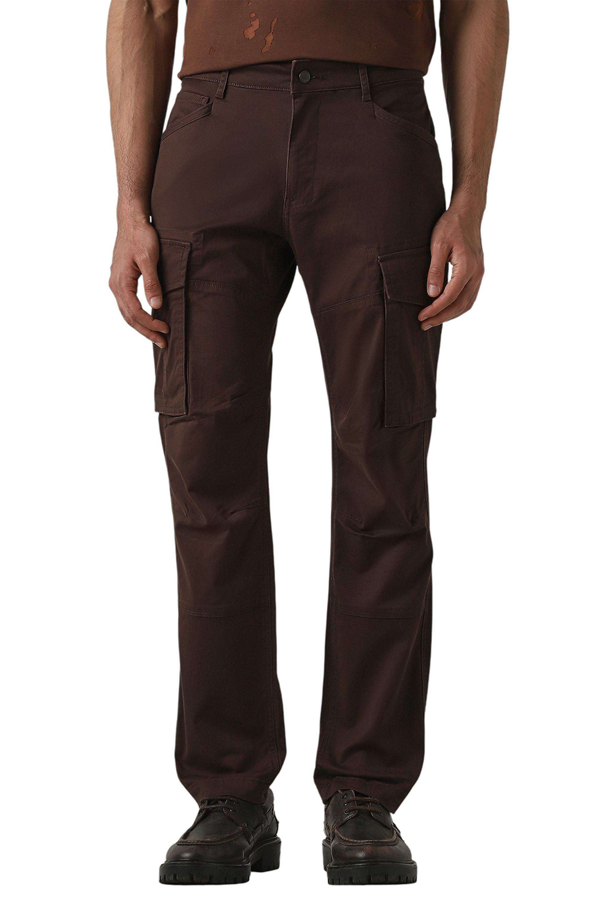 Solid-Cotton-Straight-Fit-Men-s-Casual-Trousers