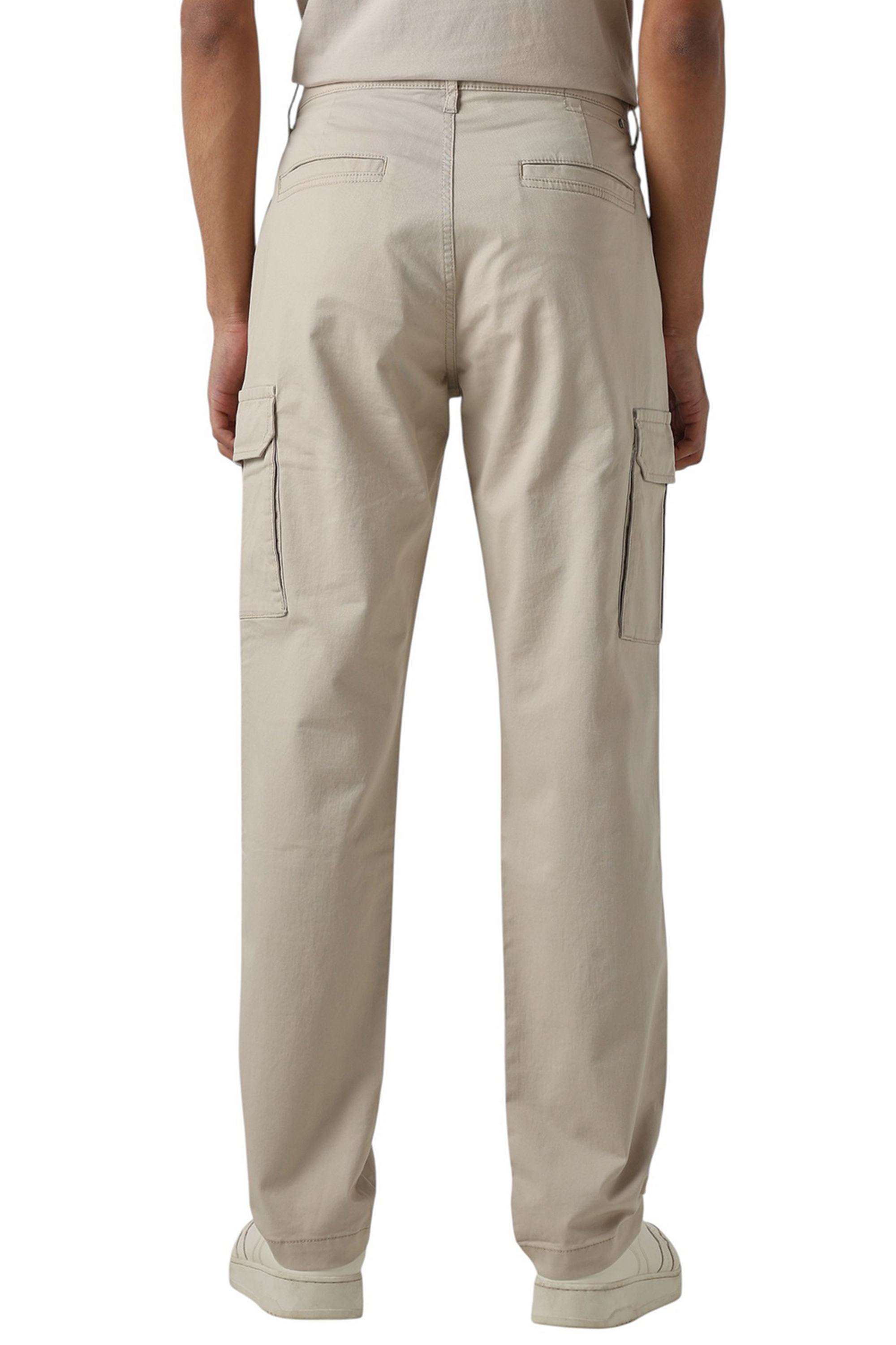Solid-Cotton-Straight-Fit-Men-s-Casual-Trousers
