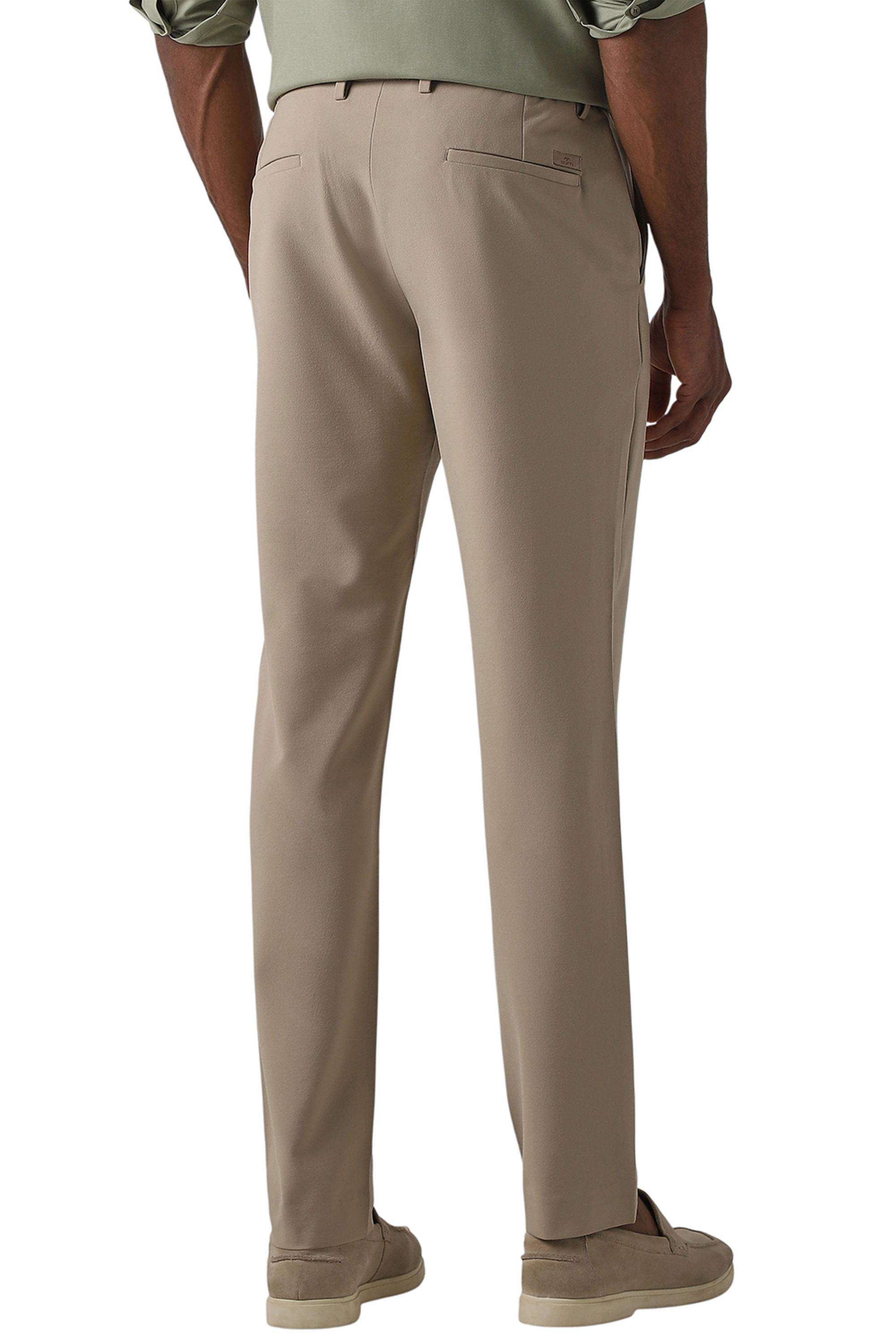 Solid-Cotton-Slim-Fit-Men-s-Casual-Trousers