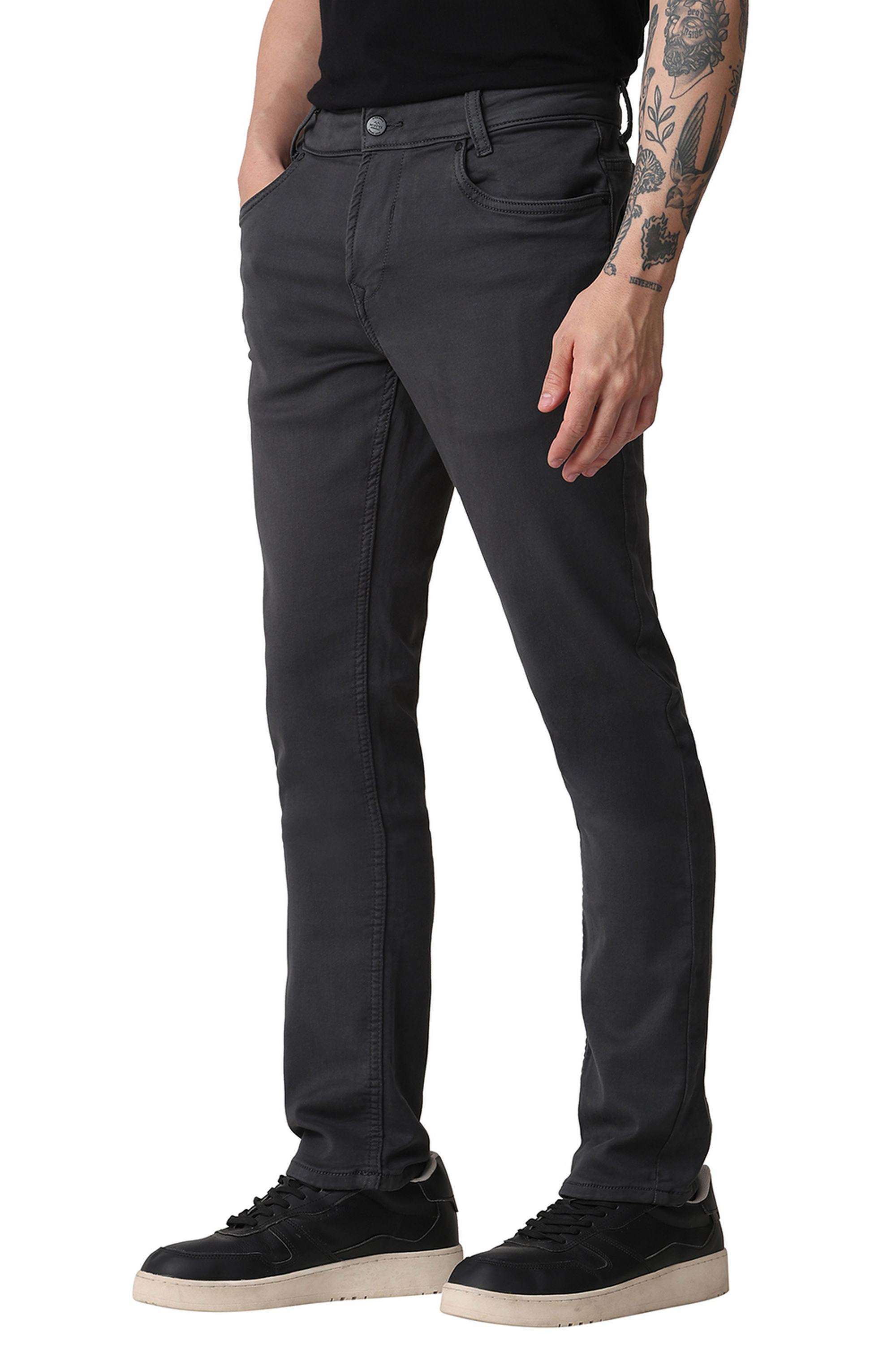 Solid-Cotton-Slim-Fit-Men-s-Trousers