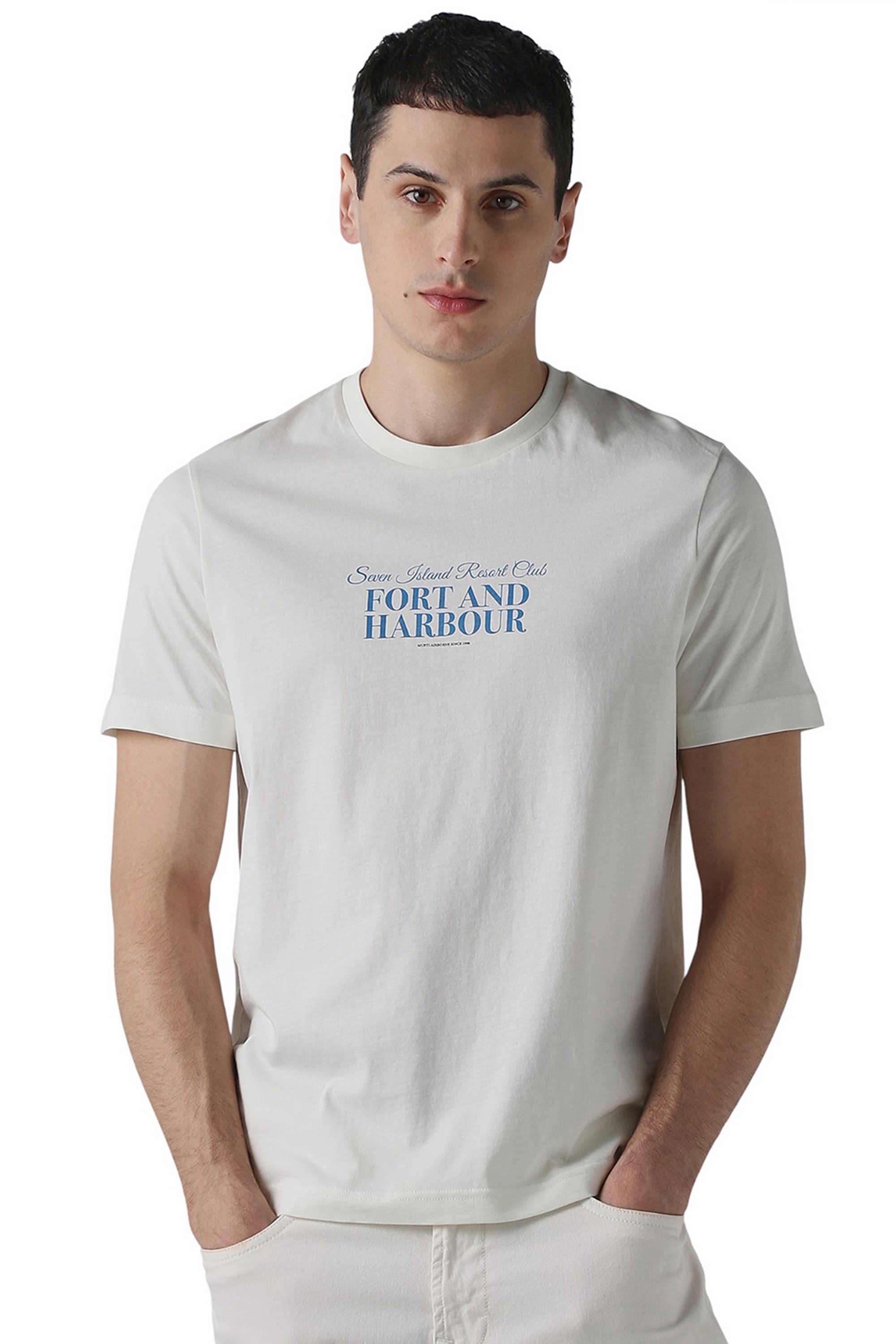 Solid-Cotton-Round-Neck-Men-s-T-Shirt