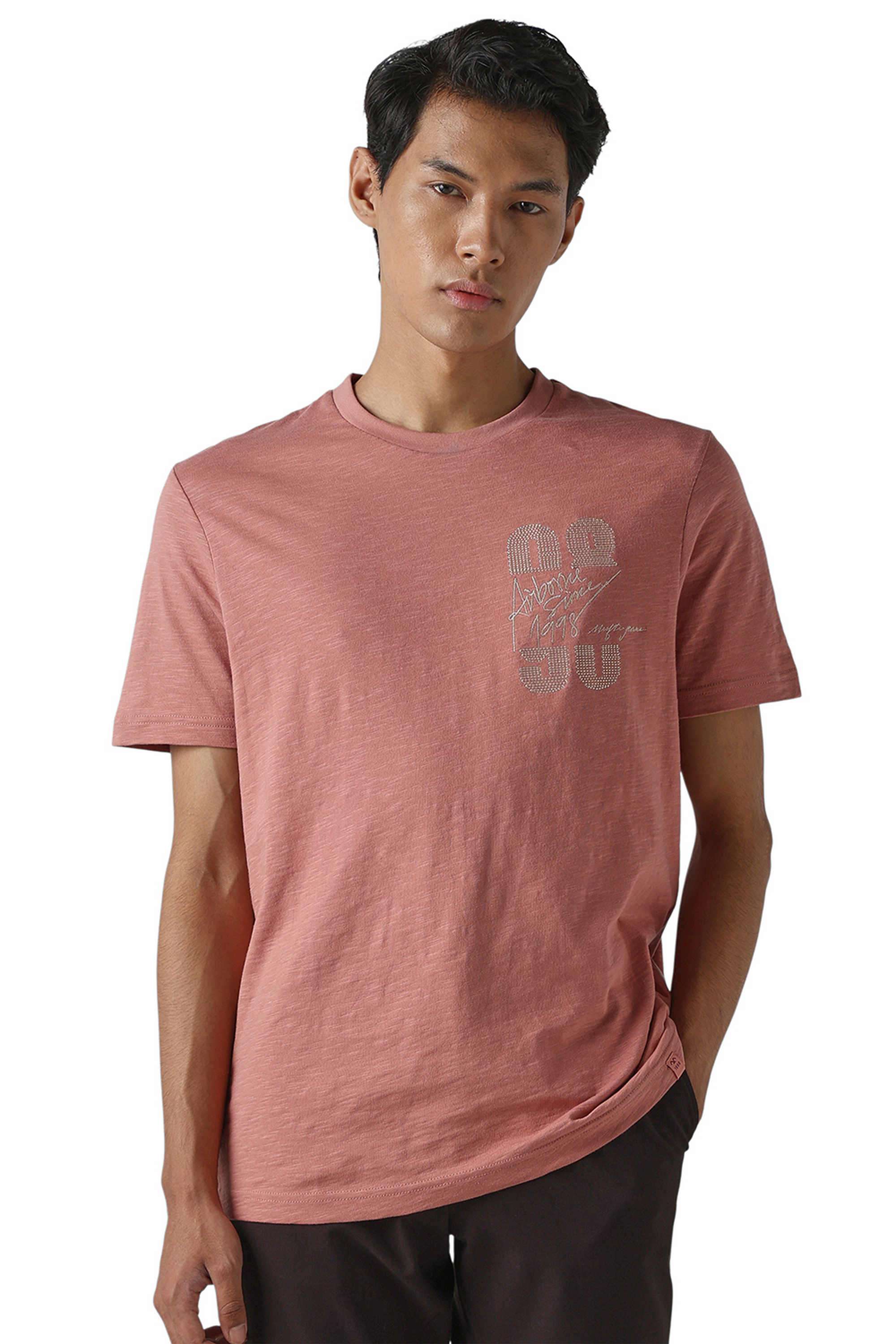 Solid-Cotton-Round-Neck-Men-s-T-Shirt