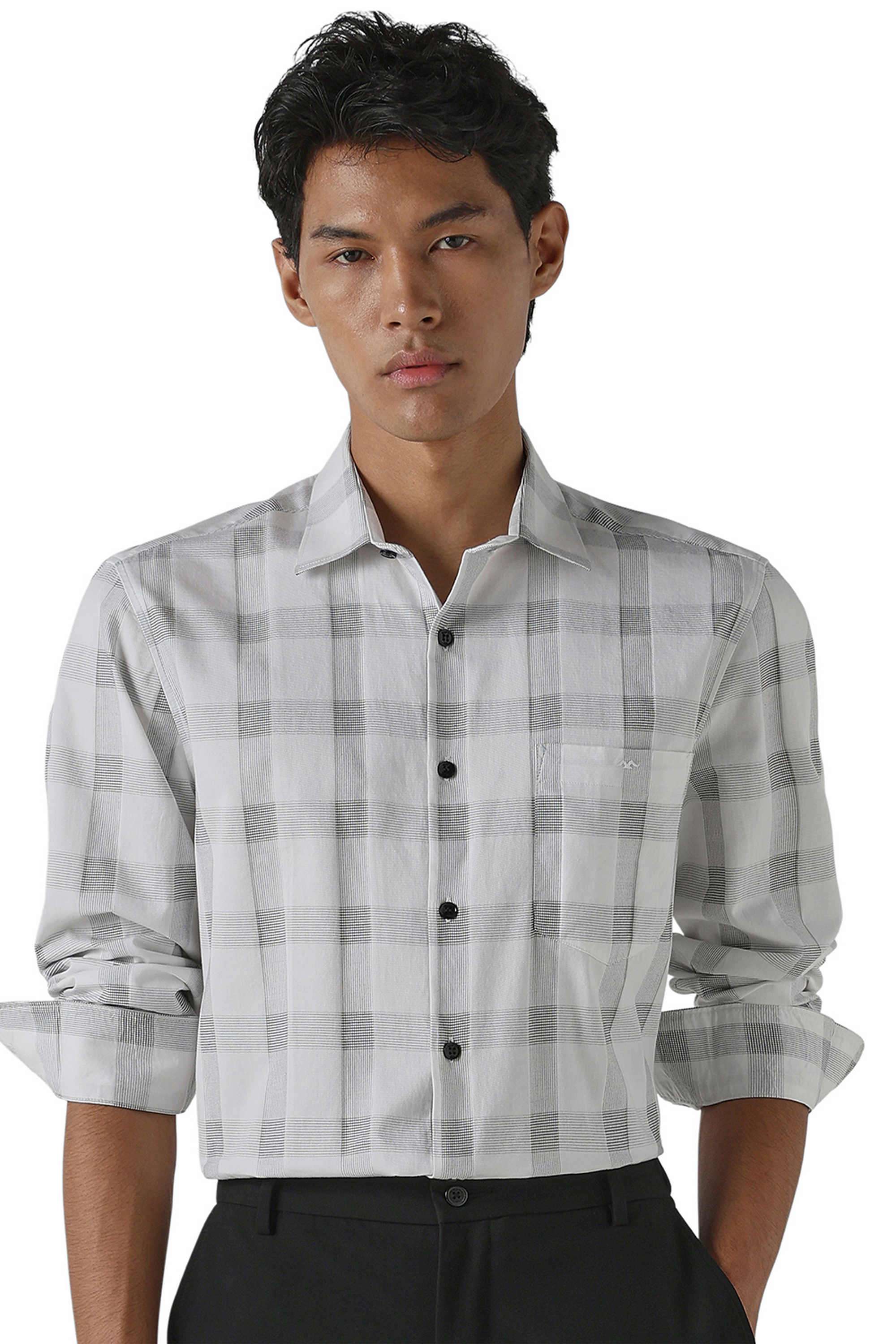 Checks-Cotton-Regular-Fit-Men-s-Casual-Wear-Shirt