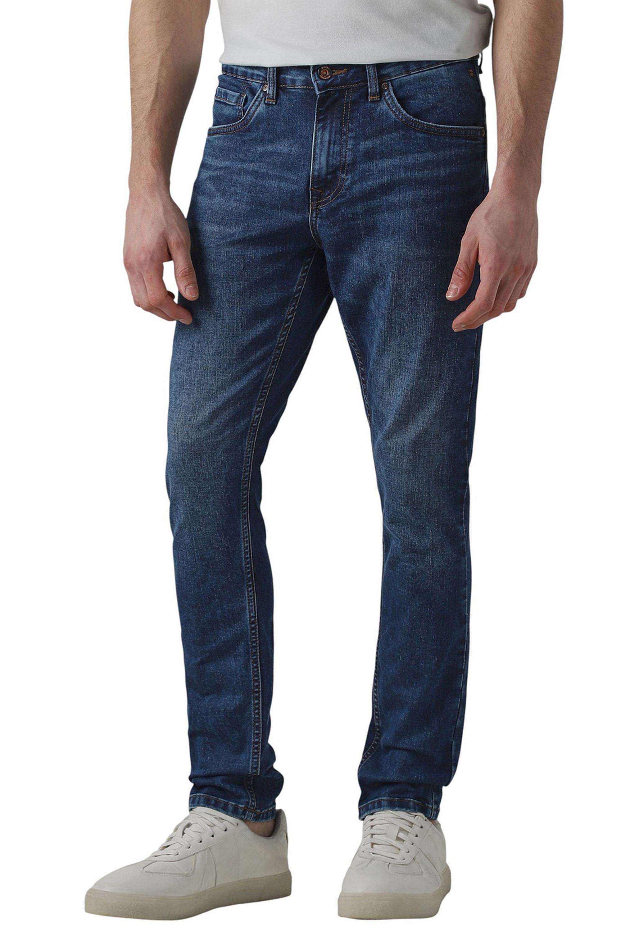 Solid-Cotton-Skinny-Fit-Men-s-Trousers